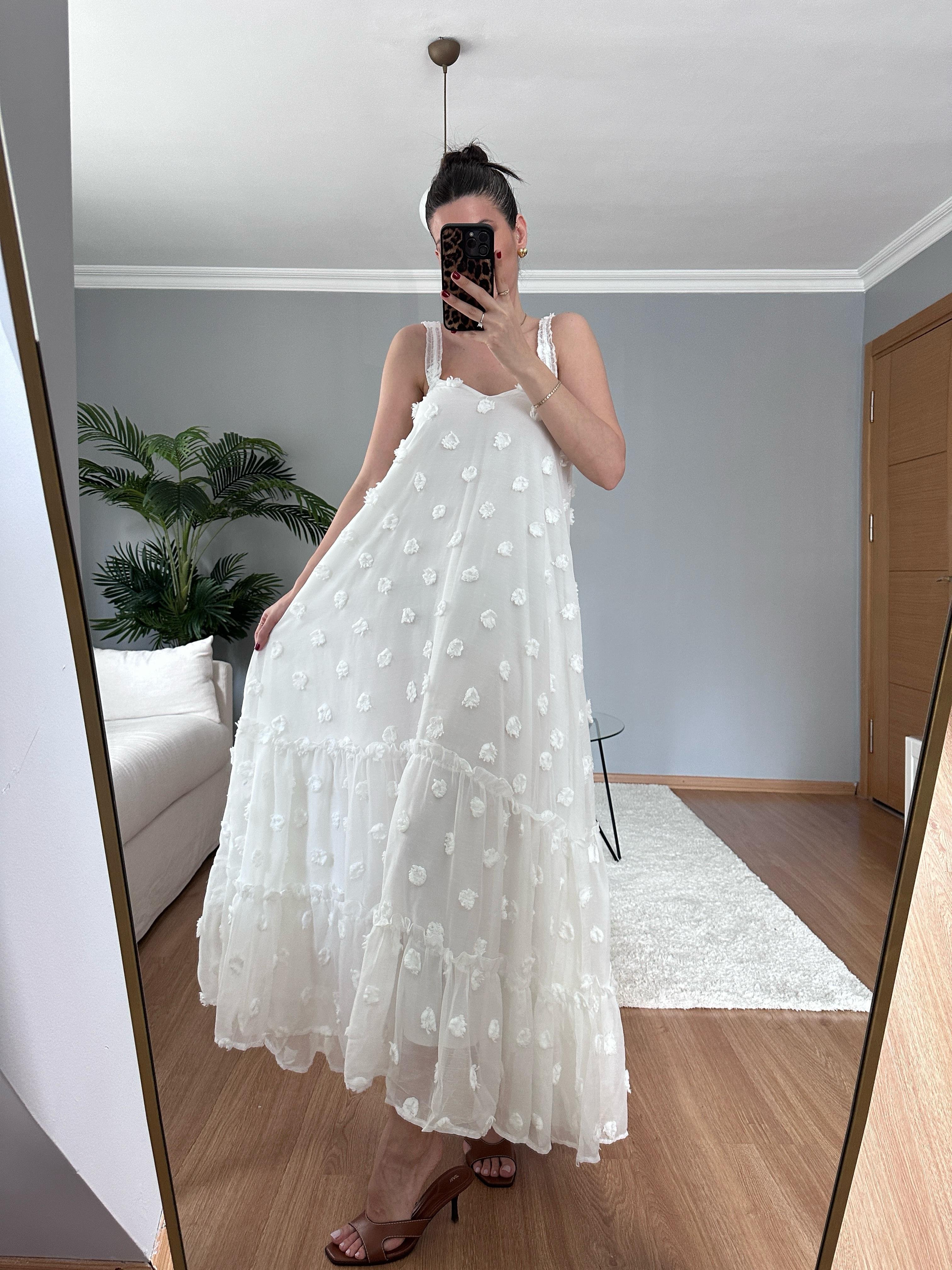 Tulle Beyaz Elbise 