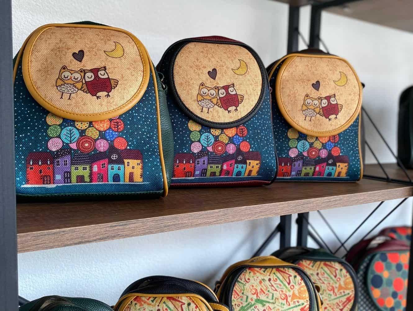 BAYKUŞ Figürlü Küçük Postacı Omuz Çantası Etnik Bohem Style - BORDO