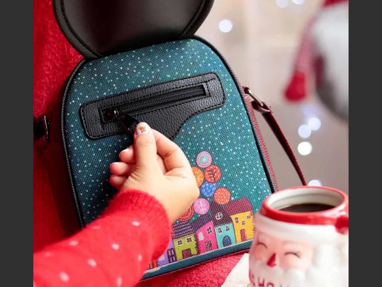 BAYKUŞ Figürlü Küçük Postacı Omuz Çantası Etnik Bohem Style - BORDO