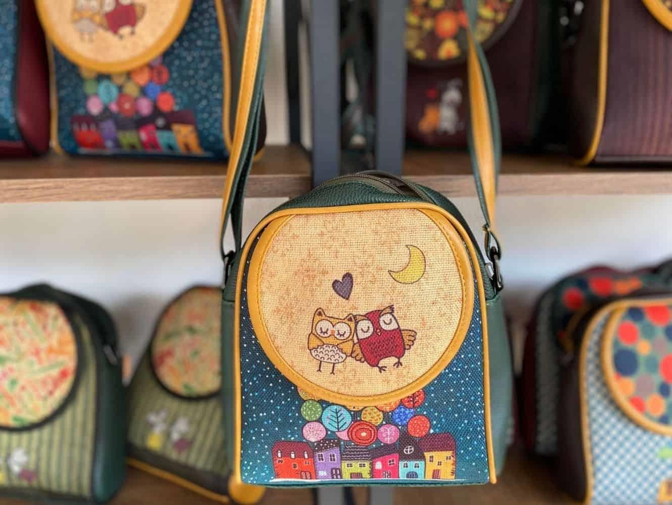BAYKUŞ Figürlü Küçük Postacı Omuz Çantası Etnik Bohem Style - YEŞİL