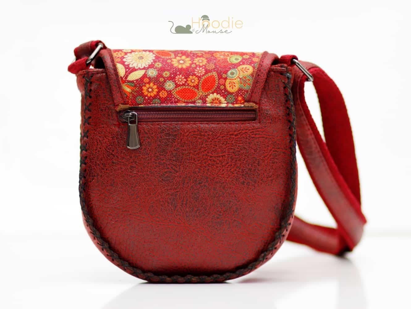 Cadı Figürlü Çapraz Örgülü Kol Çantası Etnik Bohem Style Bordo