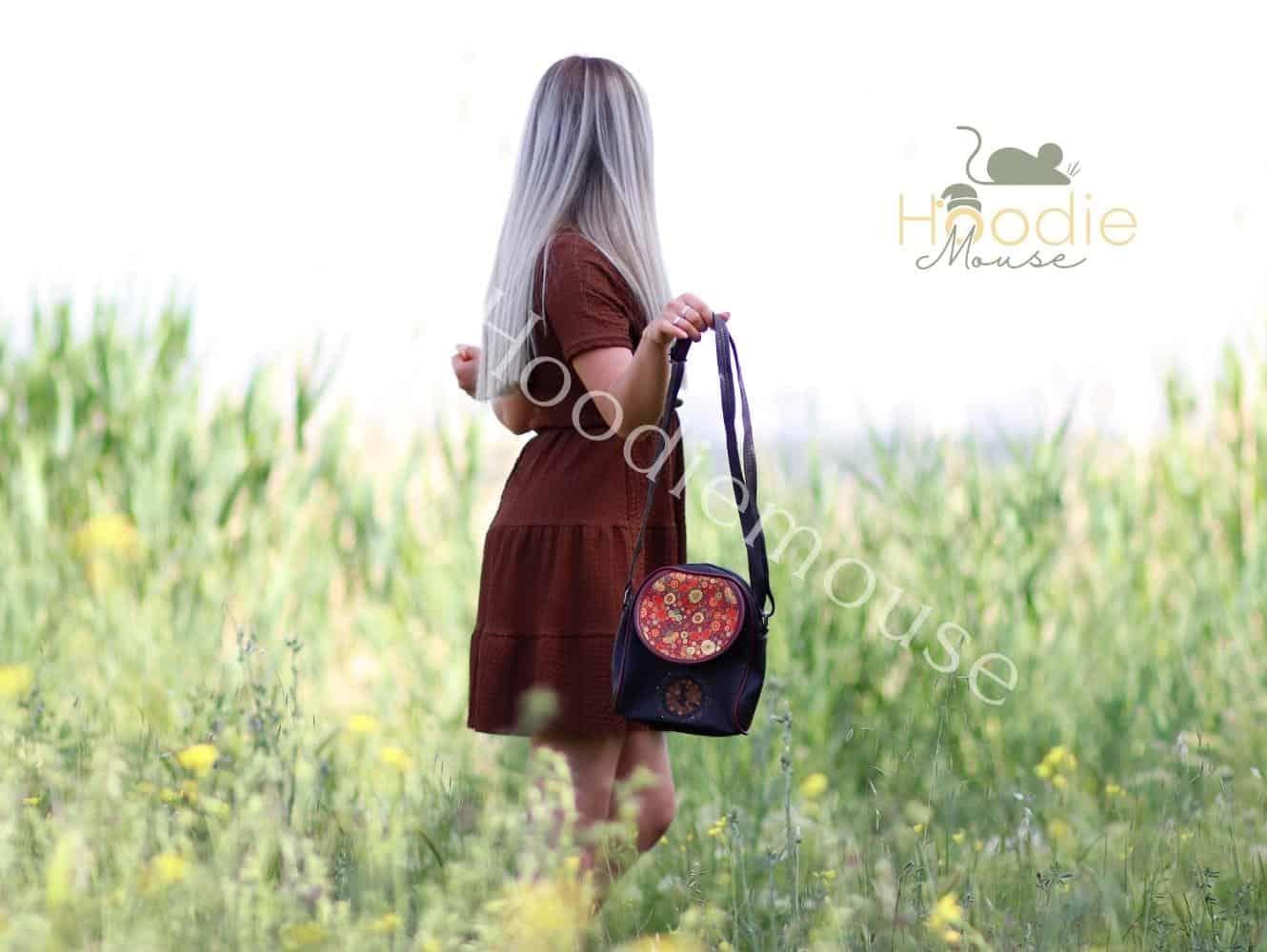 Cadı Figürlü Küçük Postacı Omuz Çantası Etnik Bohem Style - SIYAH