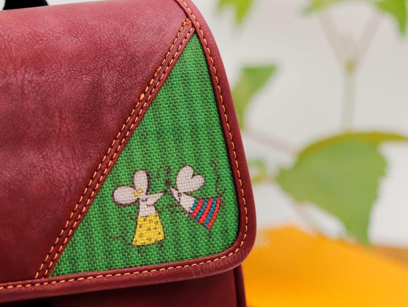 Dans Eden Fare Figürlü Business Sırt Çantası Etnik Bohem Style - BORDO