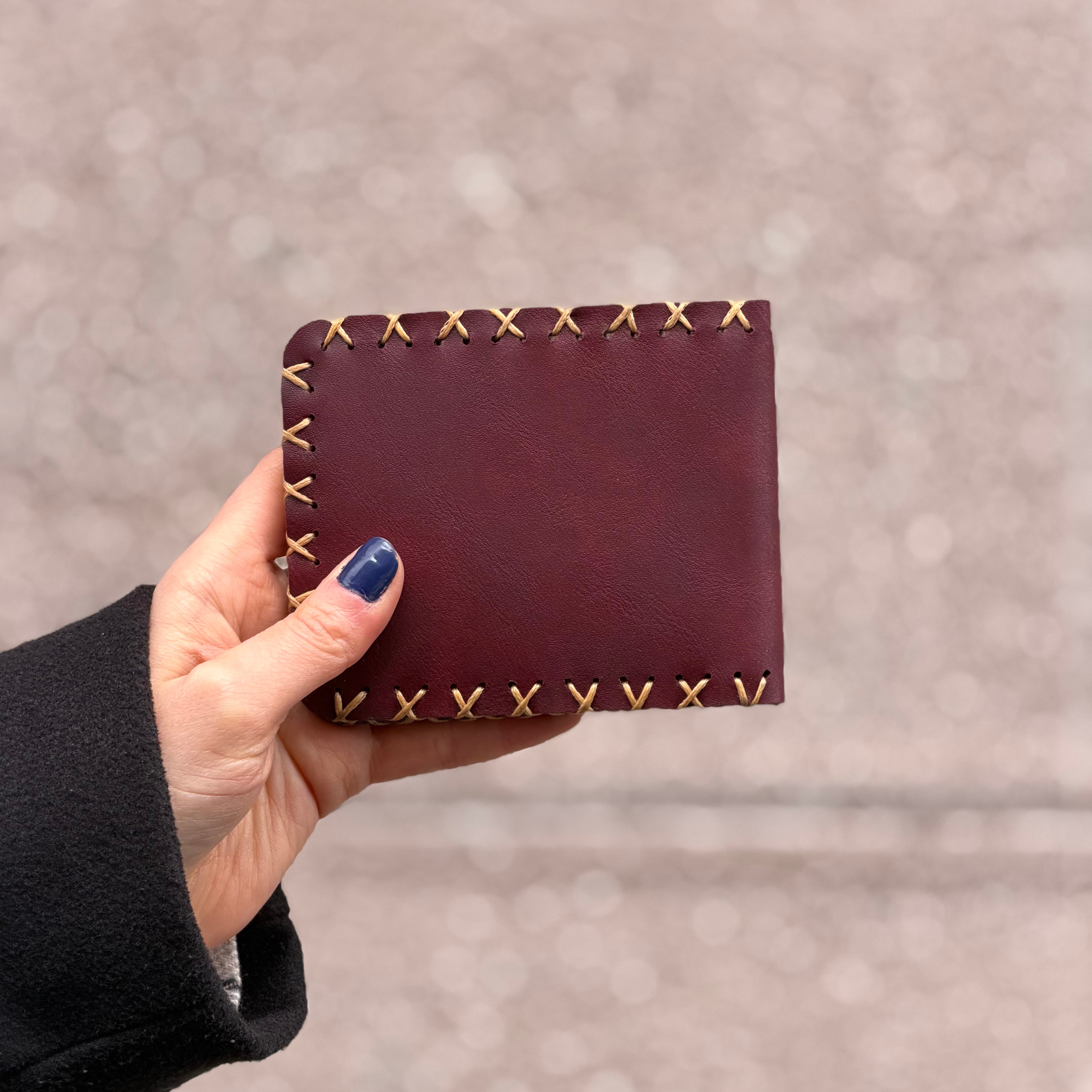 Küçük Prens Figürlü Küçük Cüzdan Etnik Bohem Retro Style -BORDO