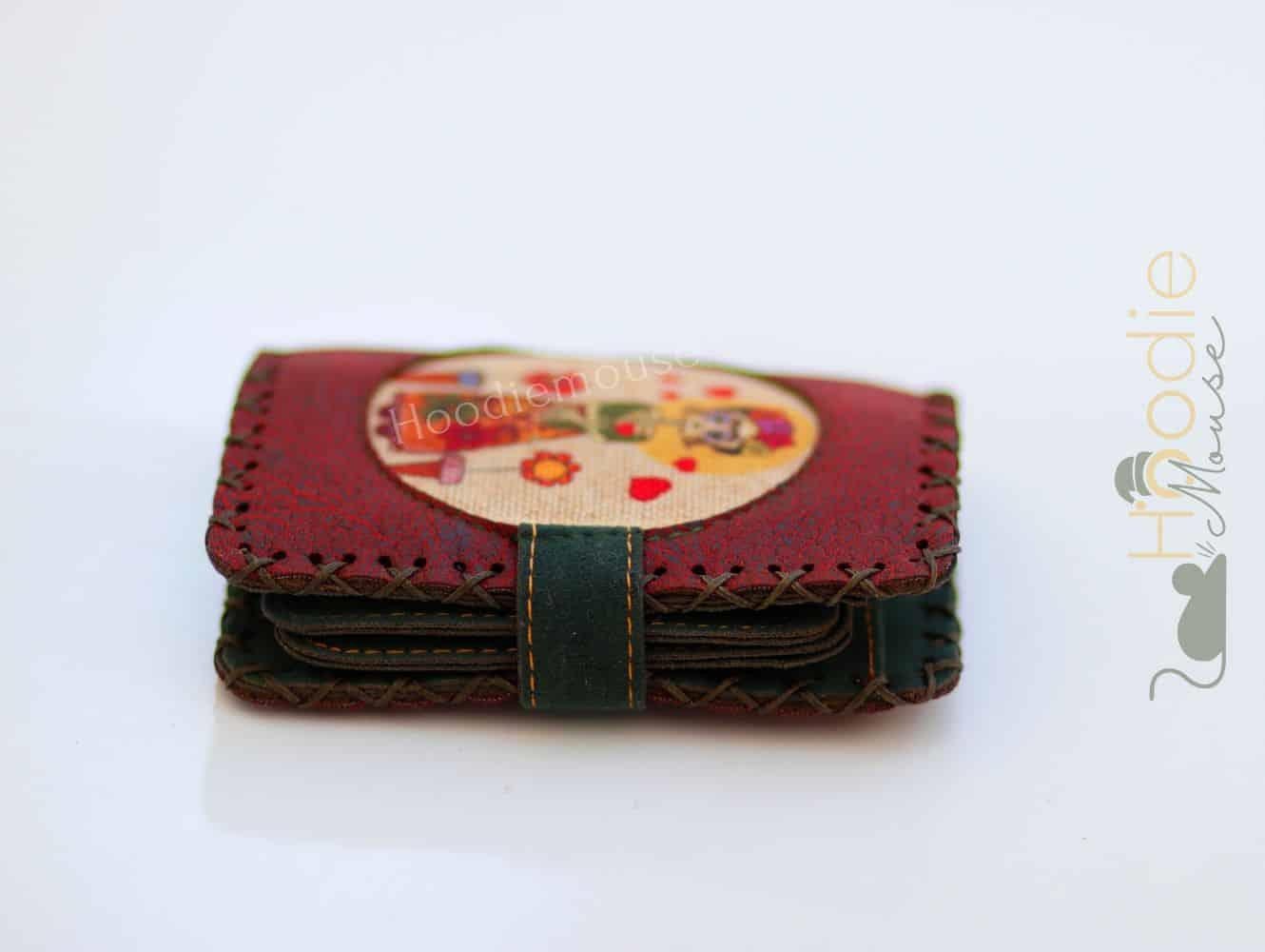 MEXSİCAN F.KAHLO Figürlü Küçük Cüzdan Etnik Bohem Retro Style - BORDO
