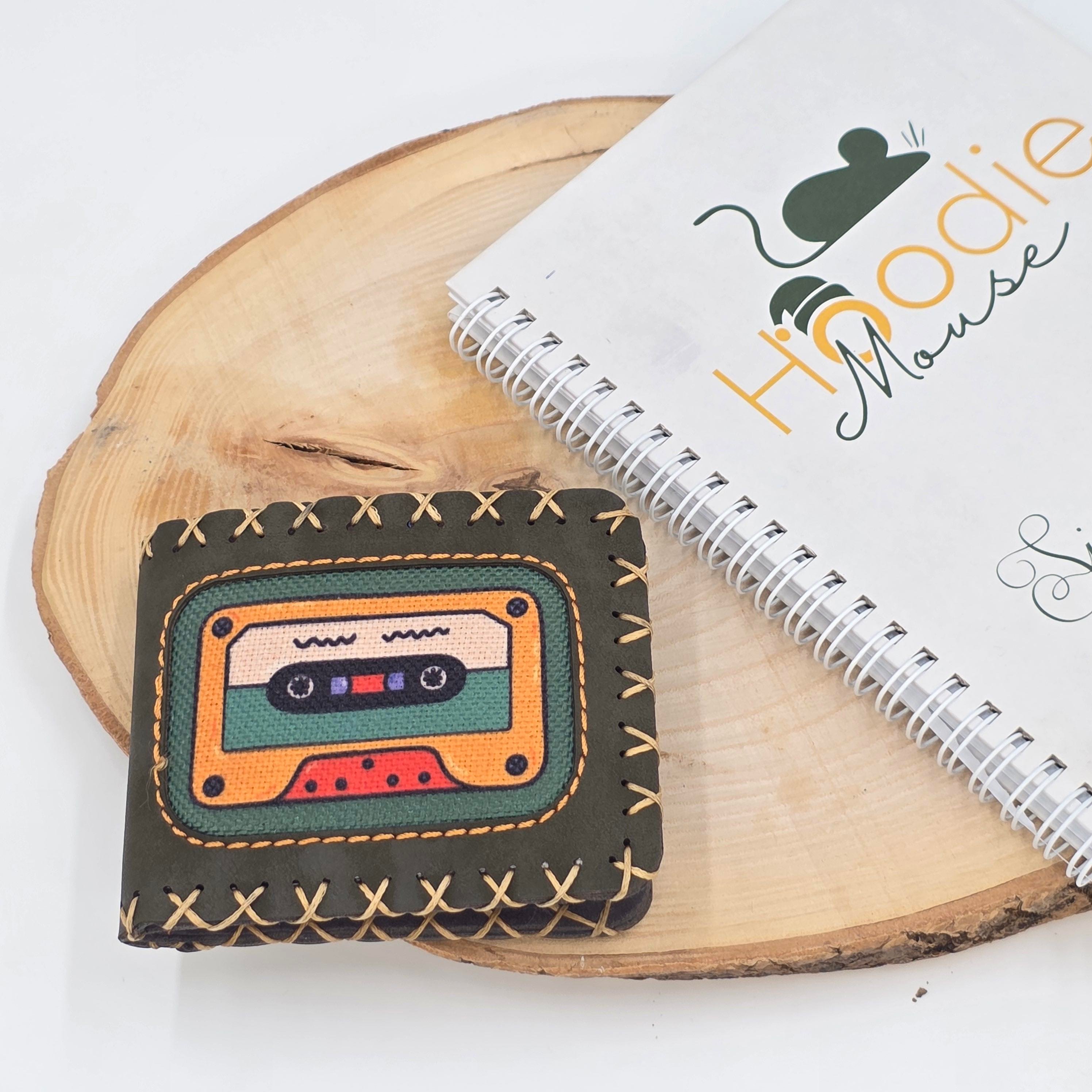 Retro Kaset Figürlü Küçük Cüzdan Etnik Bohem Retro Style -Yeşil
