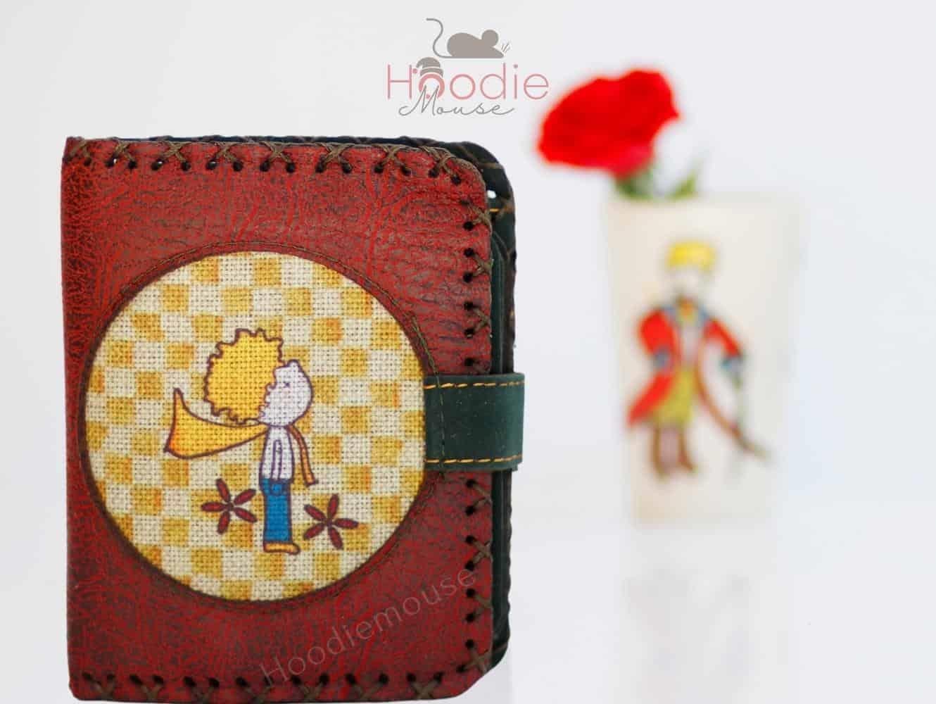 Y.KUCUK PRENS Figürlü Küçük Cüzdan Etnik Bohem Retro Style - BORDO