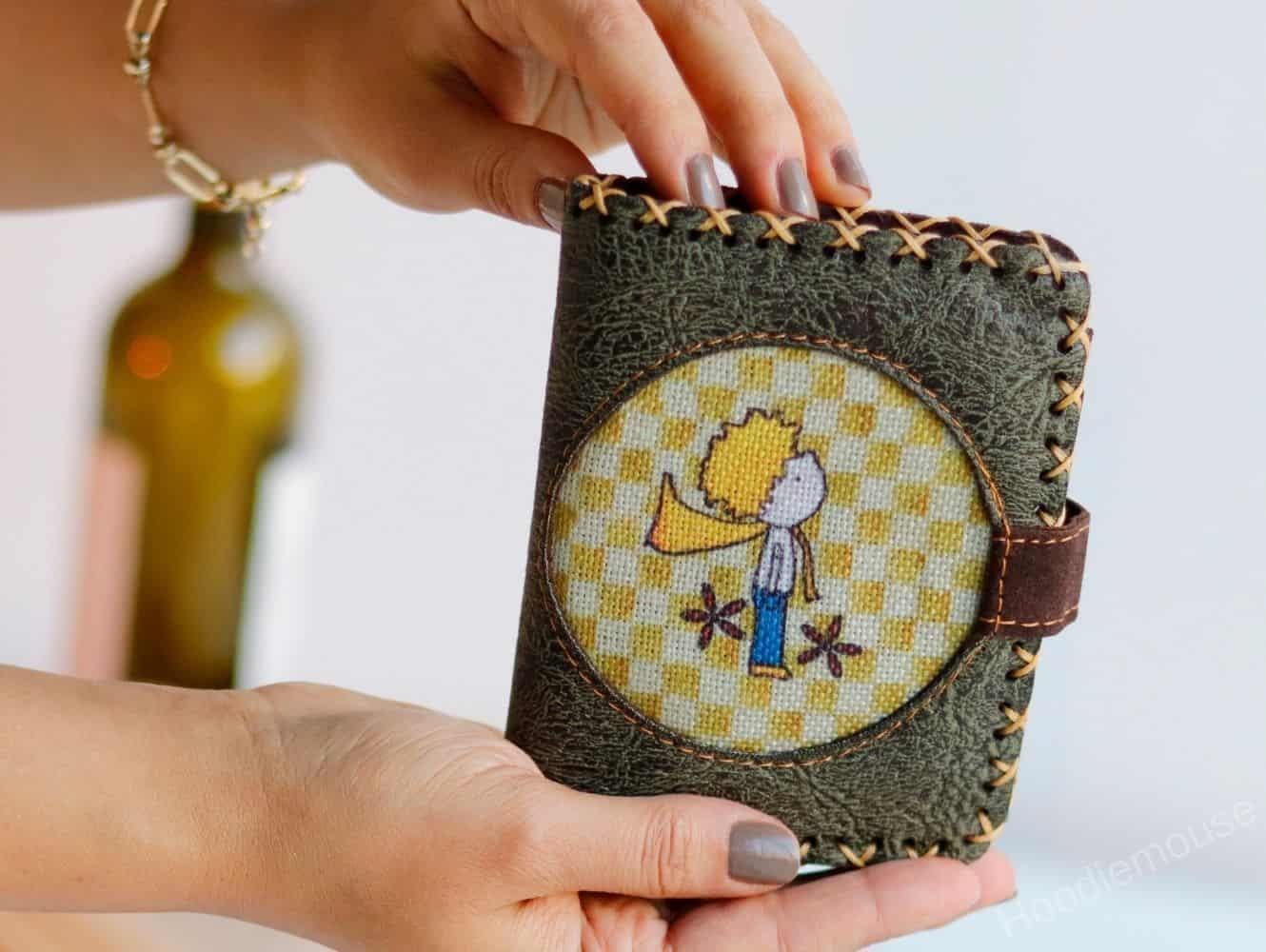 Y.KUCUK PRENS Figürlü Küçük Cüzdan Etnik Bohem Retro Style - YEŞİL
