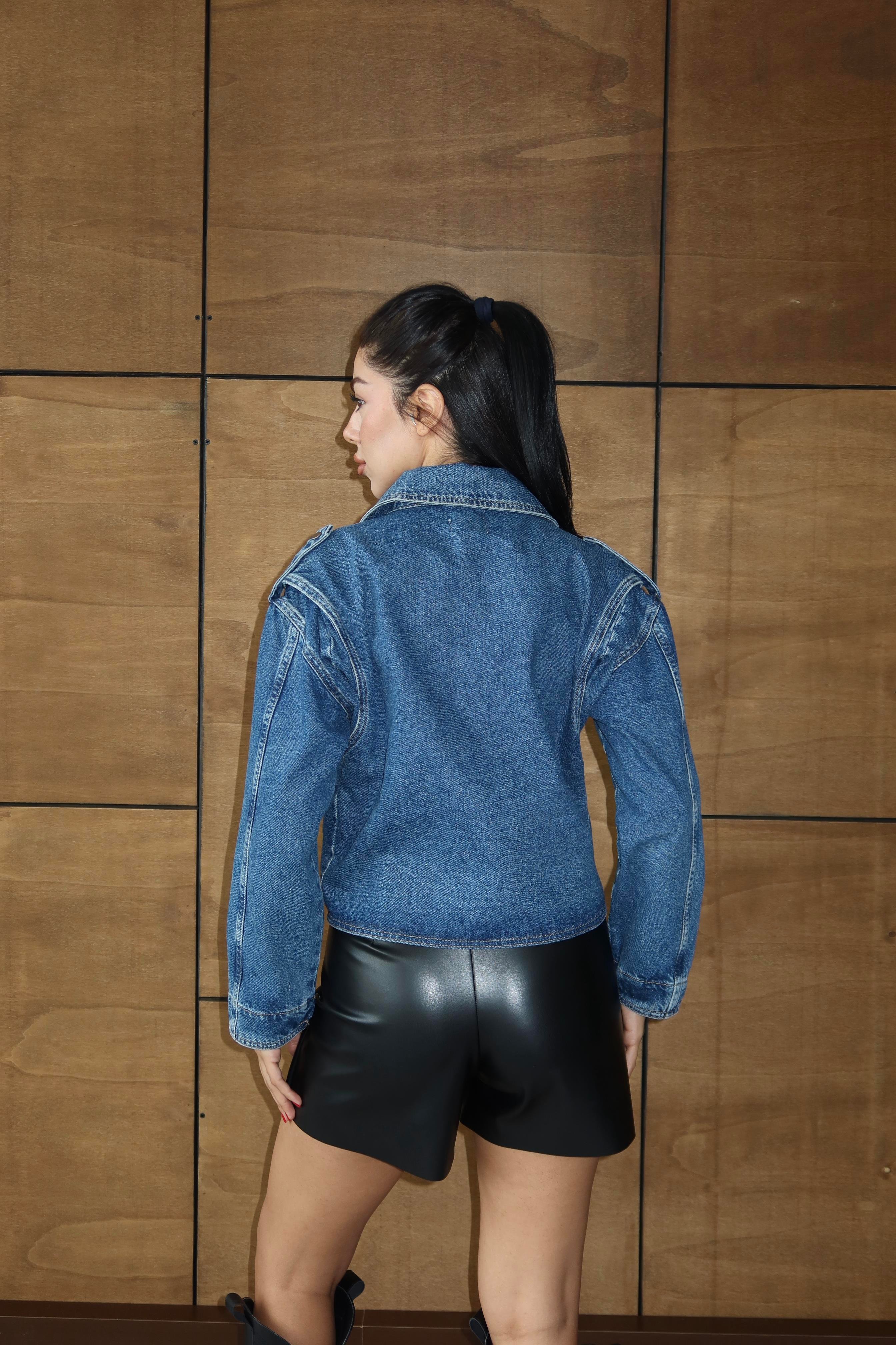 LACARINOWomen's Blue Denim Jacket