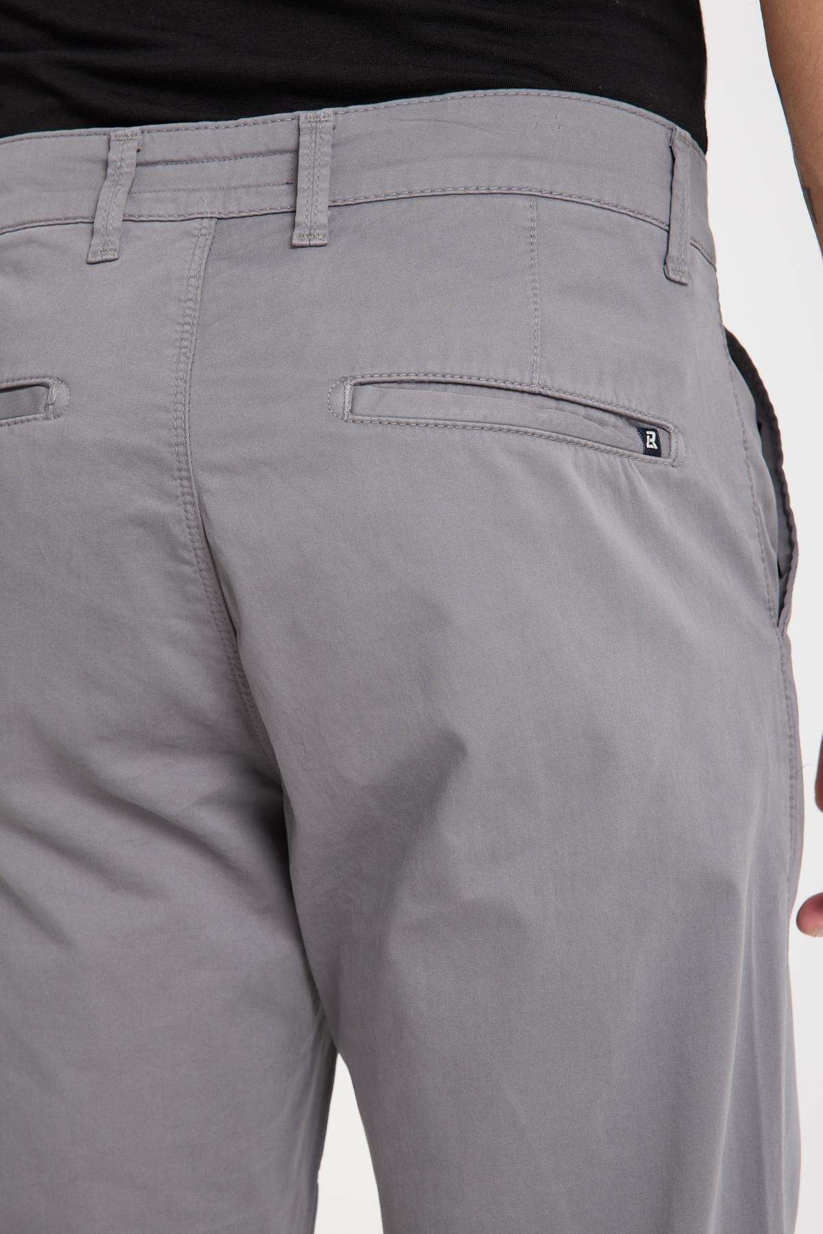 LACARINOErkek Yüksek Bel Boru Paça Paça Antrasit Chino Pantolon