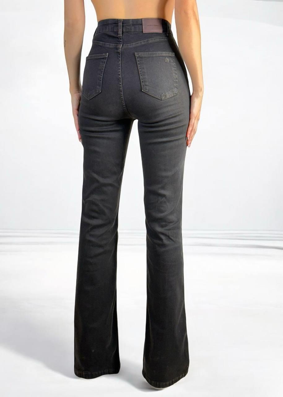 LACARINOYüksek Bel İspanyol Paça Dark Blue Jean Pantolon