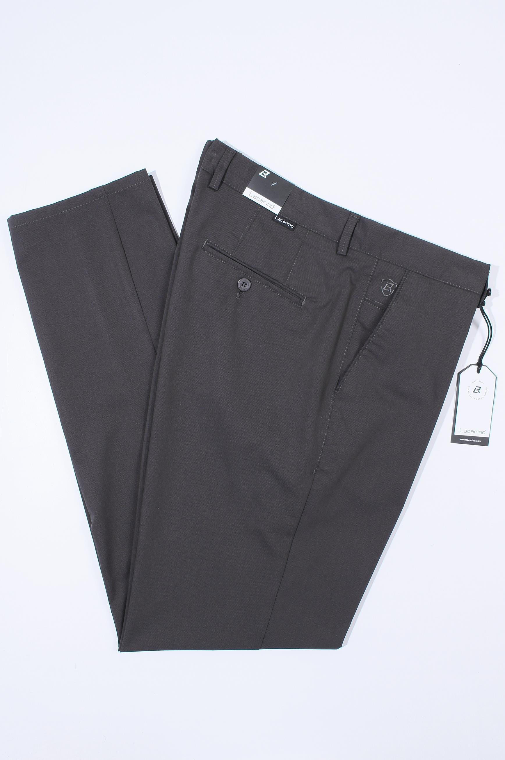 LACARINOErkek Klasik Kesim Antrasit Pantolon