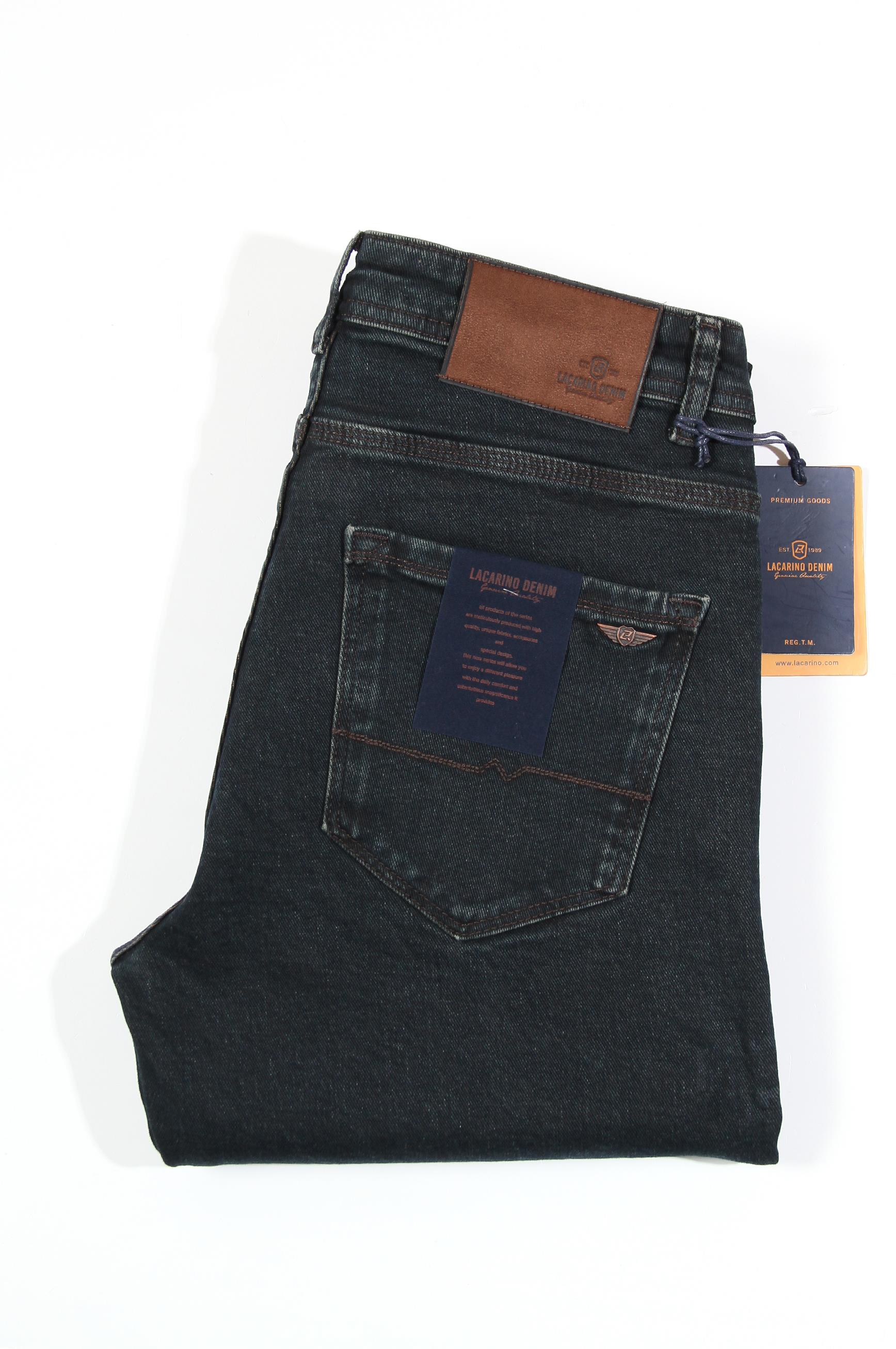 LACARINOYüksek Bel Boru Paça Od Kahve Jean Pantolon