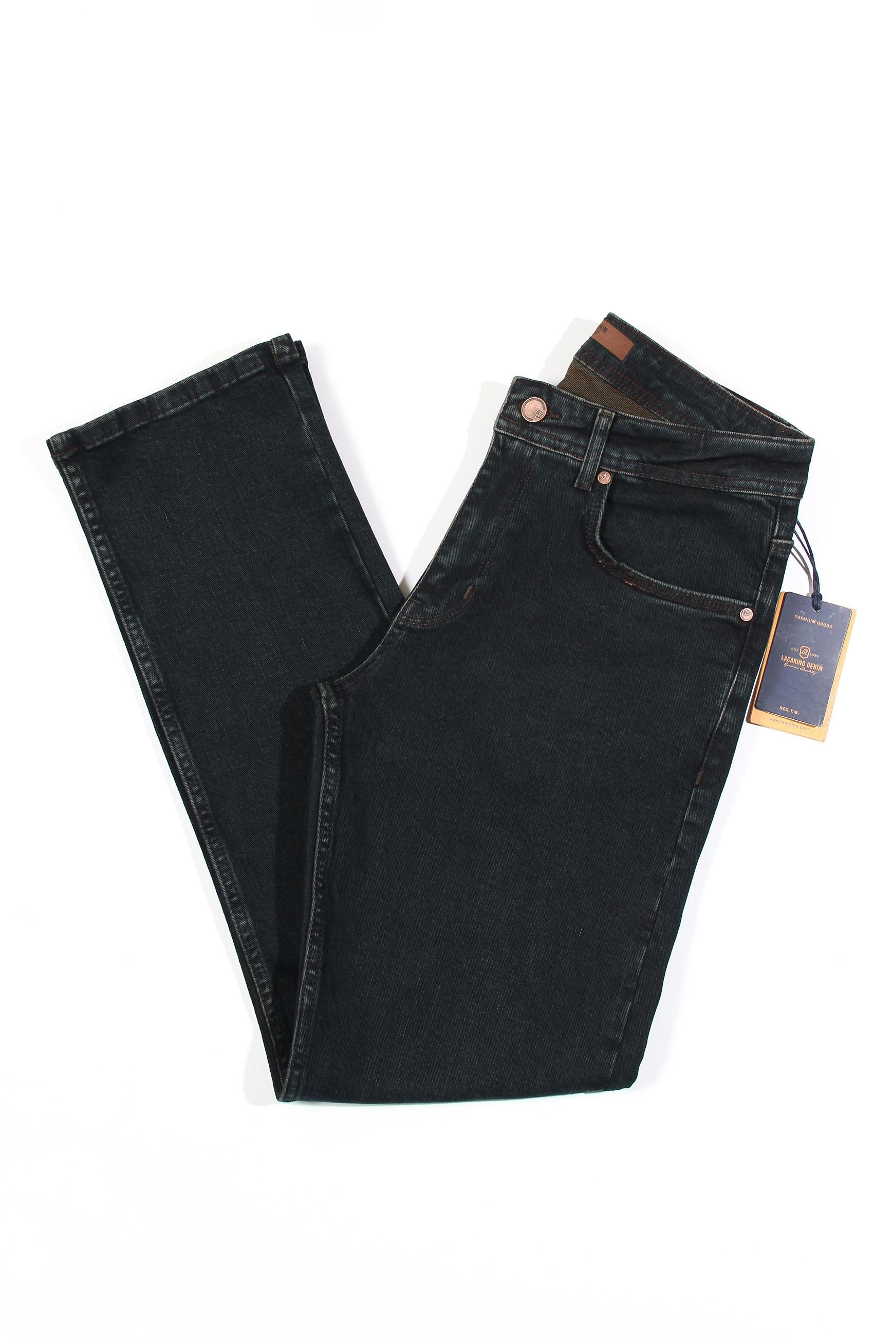 LACARINOYüksek Bel Boru Paça Od Kahve Jean Pantolon