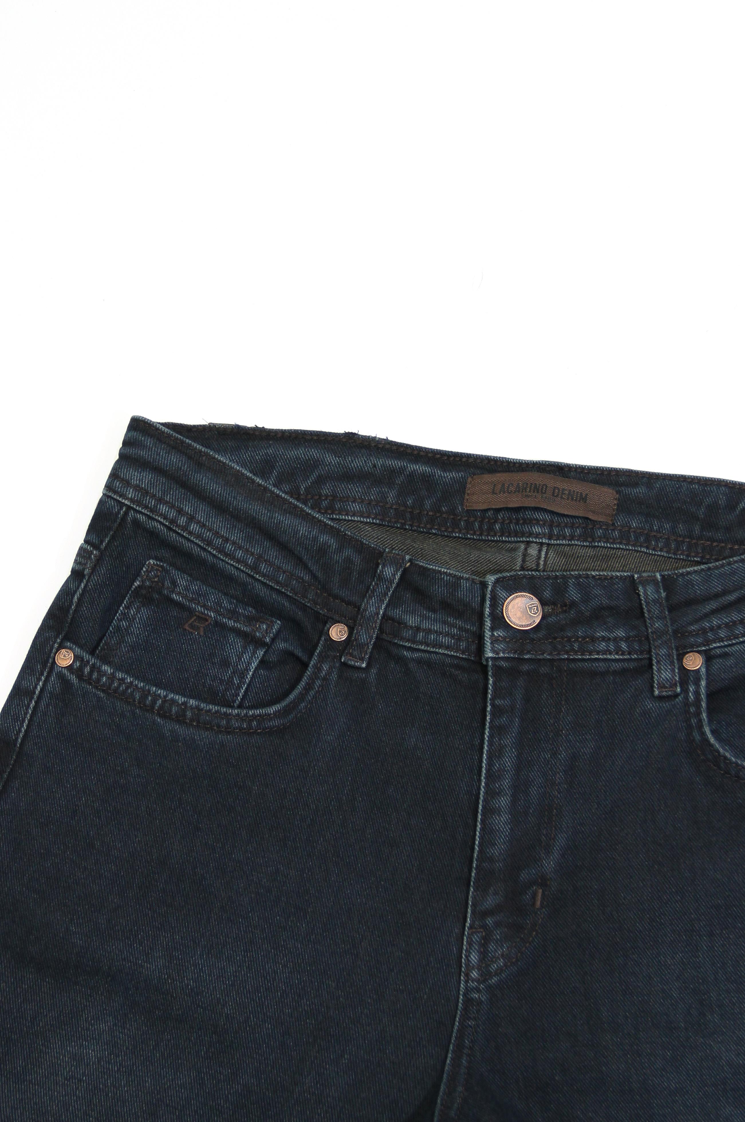 LACARINOYüksek Bel Klasik Kesim Boru Paça  Od Brown Jean Pantolon