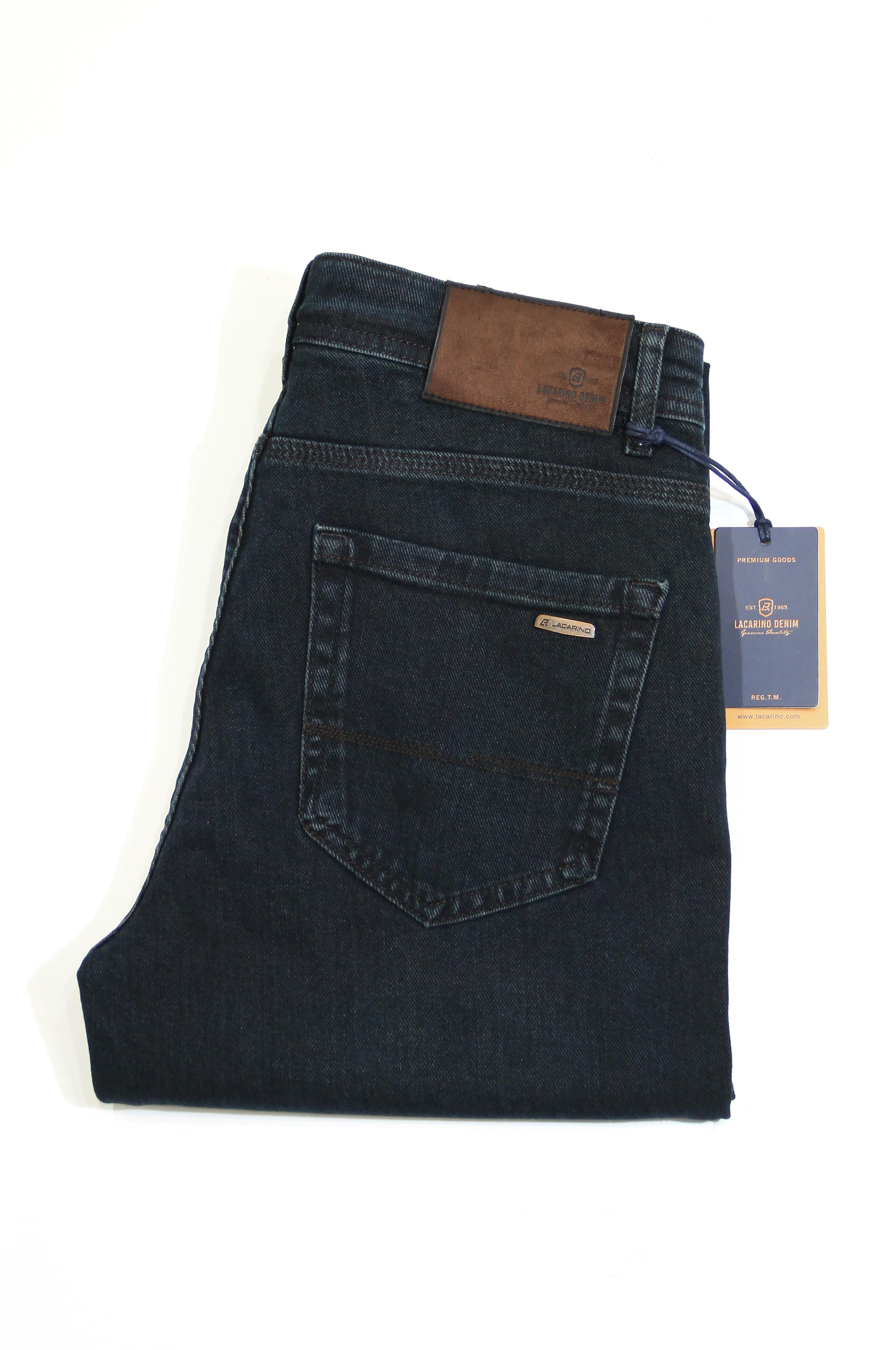 LACARINOYüksek Bel Klasik Kesim Boru Paça  Od Brown Jean Pantolon