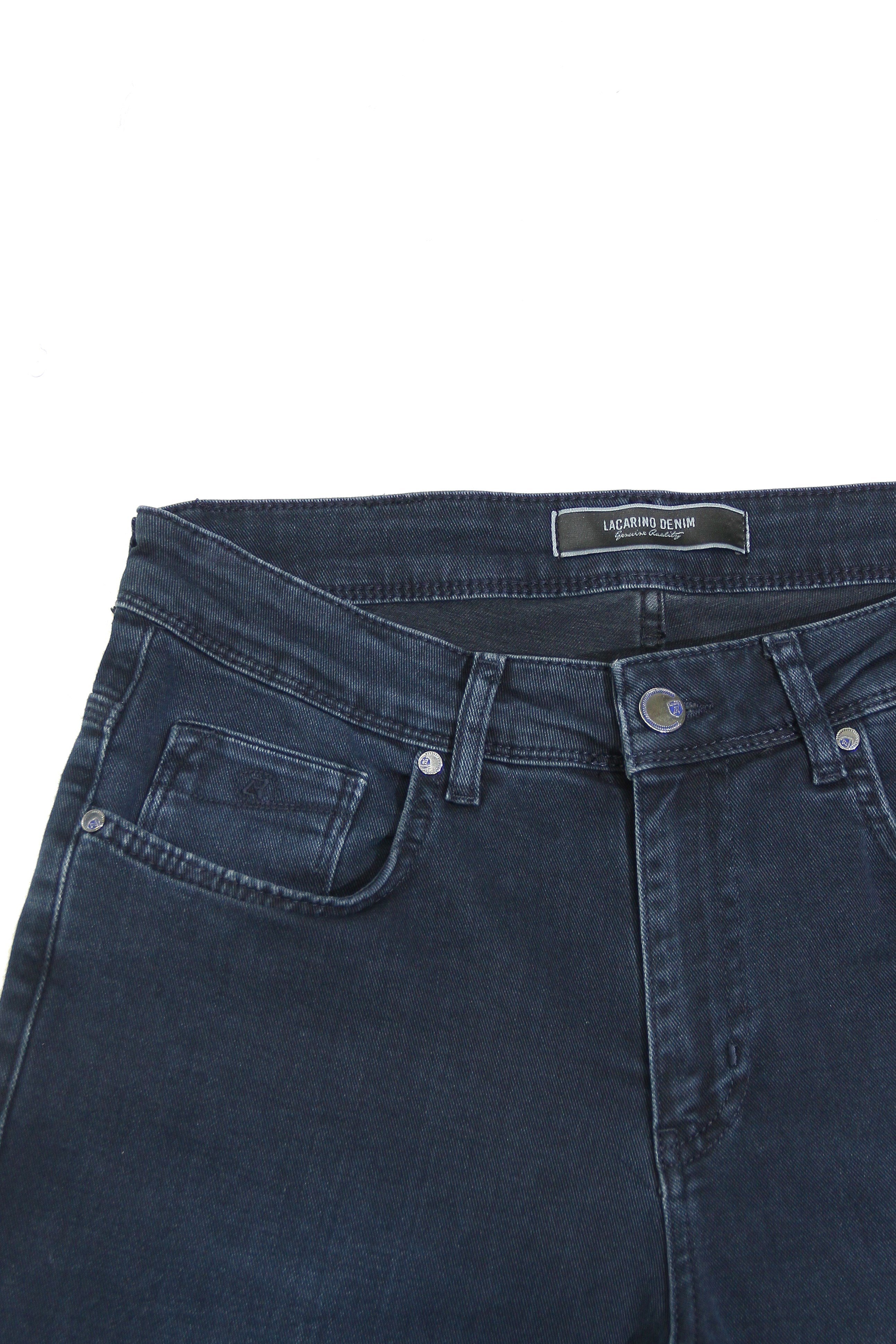 LACARINOYüksek Bel Boru Paça Blue Black Erkek Jean Pantolon