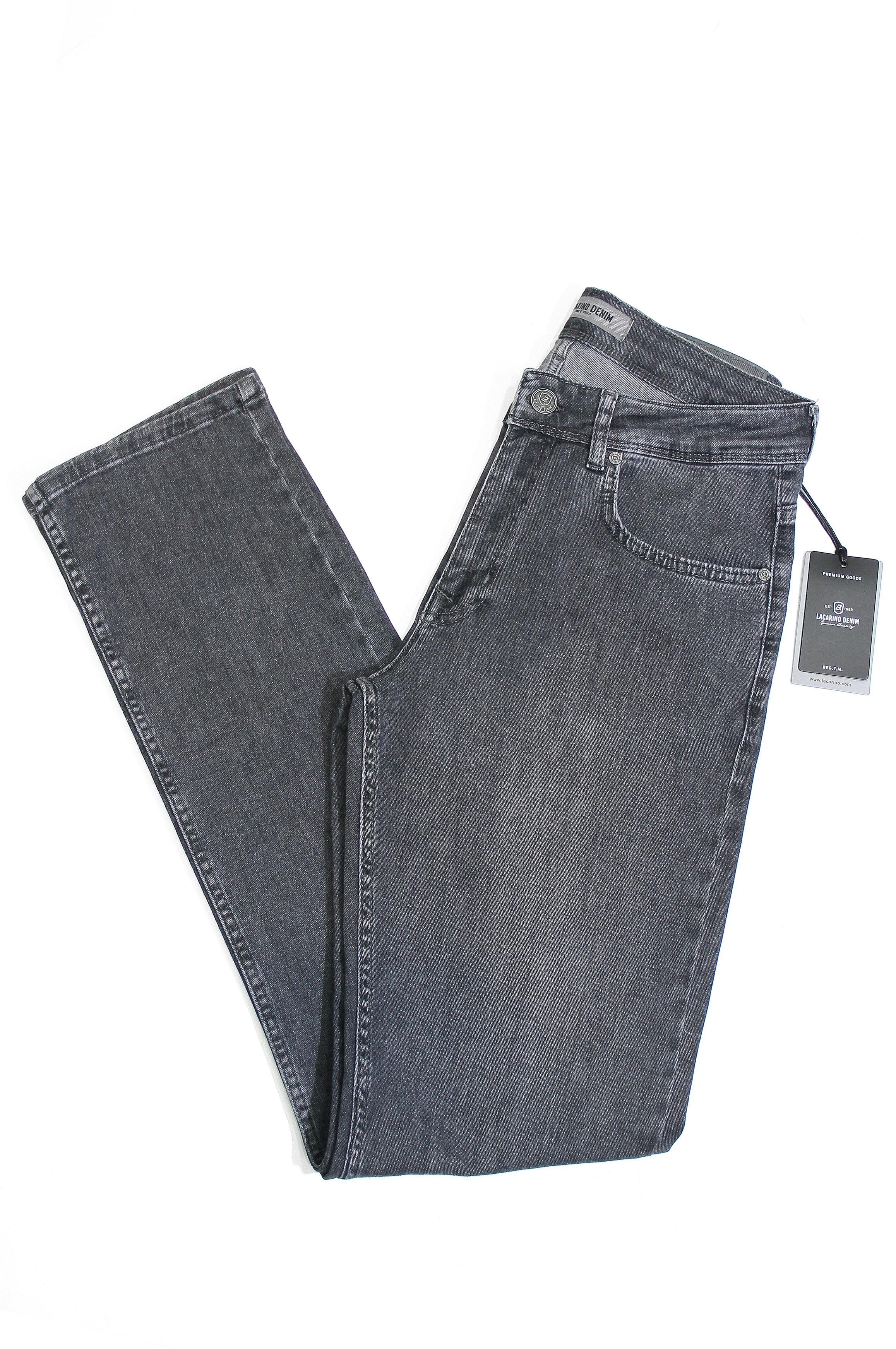 LACARINOYüksek Bel Boru Paça Antrasit Erkek Jean Pantolon