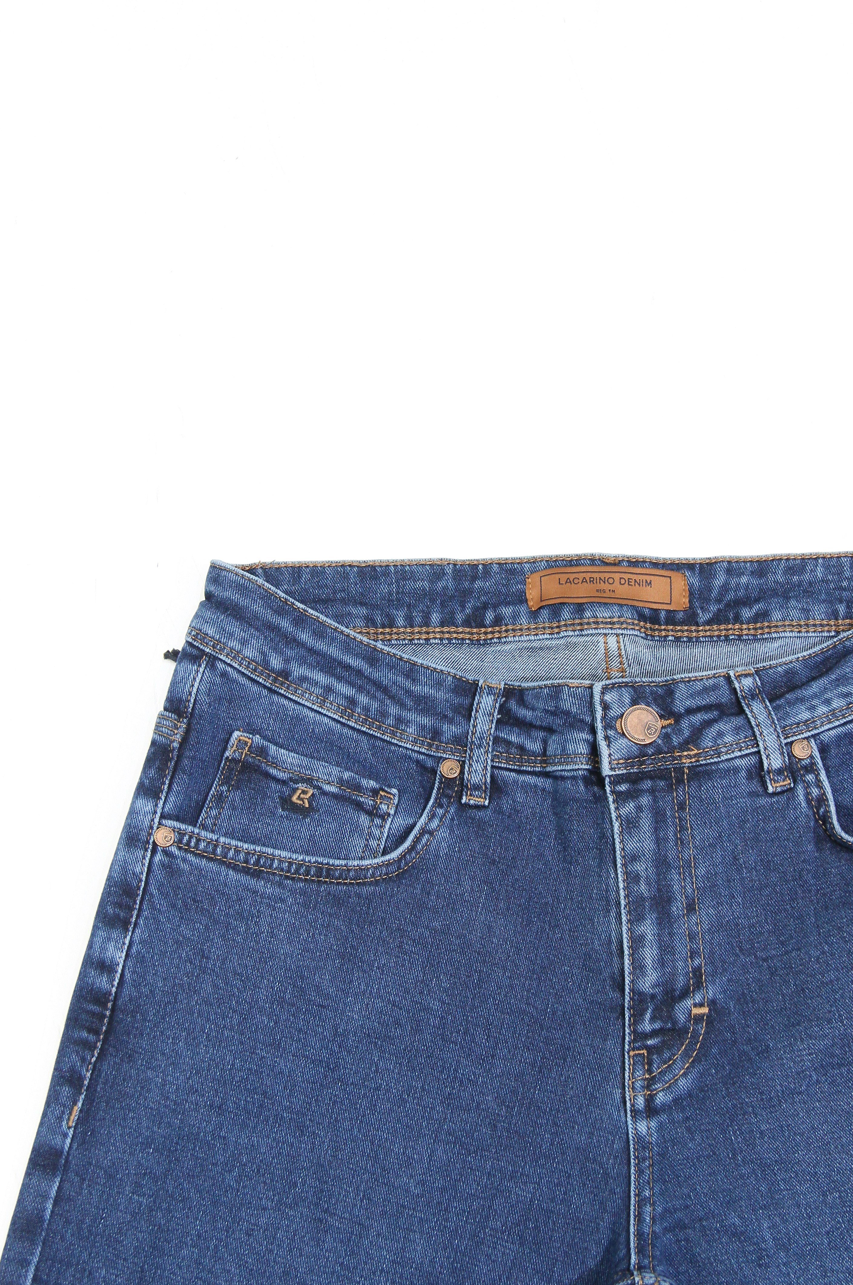 LACARINOYüksek Bel Boru Paça Ocean Blue Erkek Jean Pantolon
