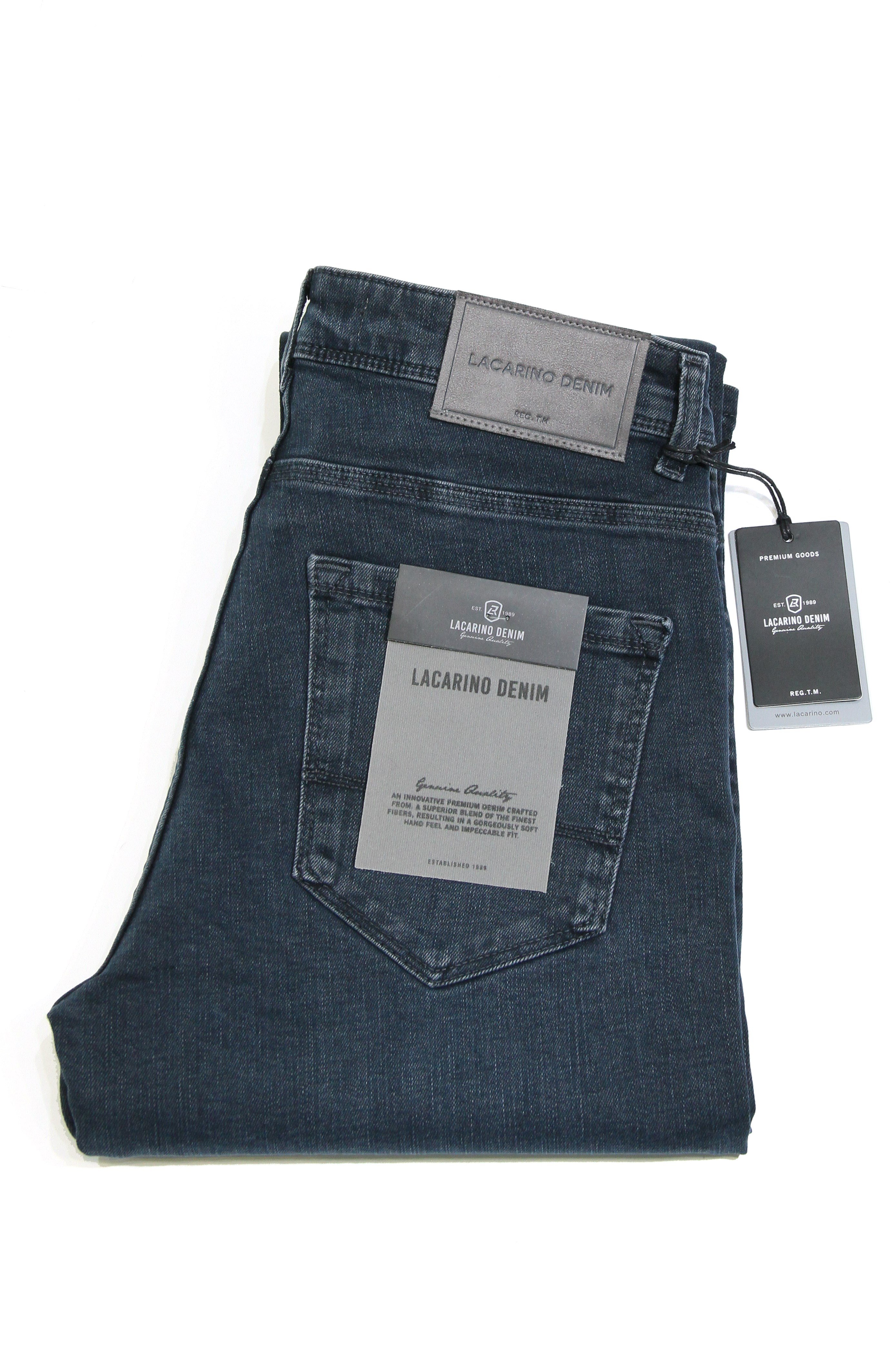 LACARINOYüksek Bel Boru Paça Mossy Erkek Jean Pantolon