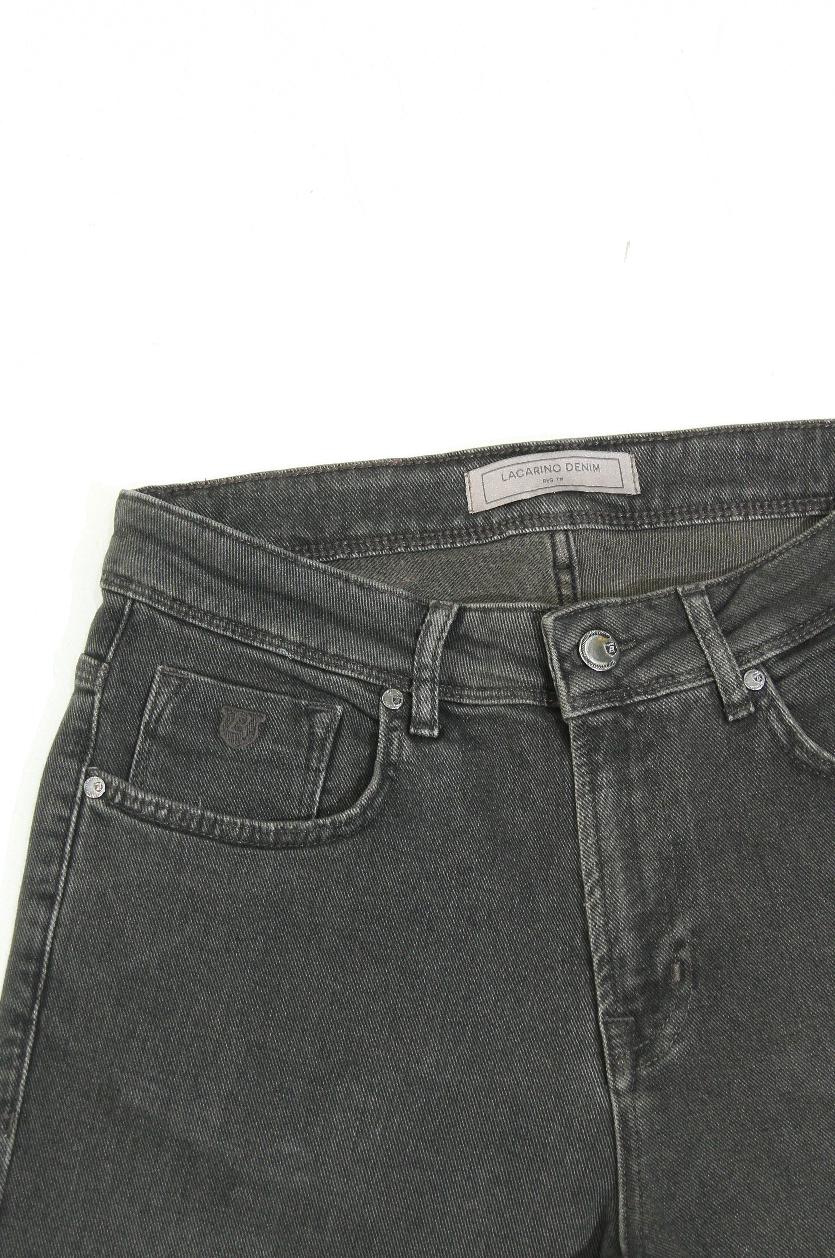 LACARINOYüksek Bel Boru Paça Black Brown Erkek Jean Pantolon