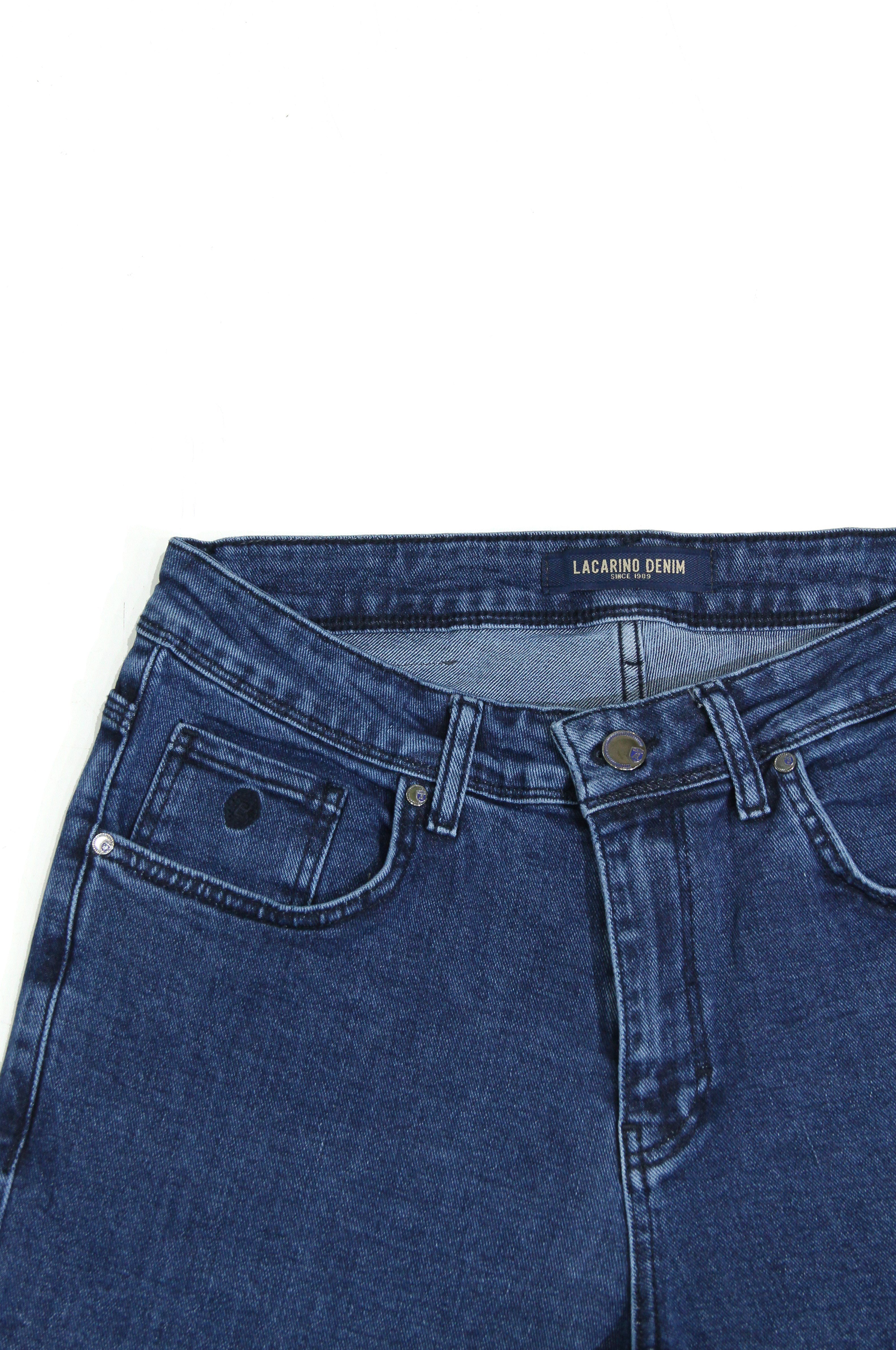 LACARINOYüksek Bel Boru Paça Ocean Blue Erkek Jean Pantolon