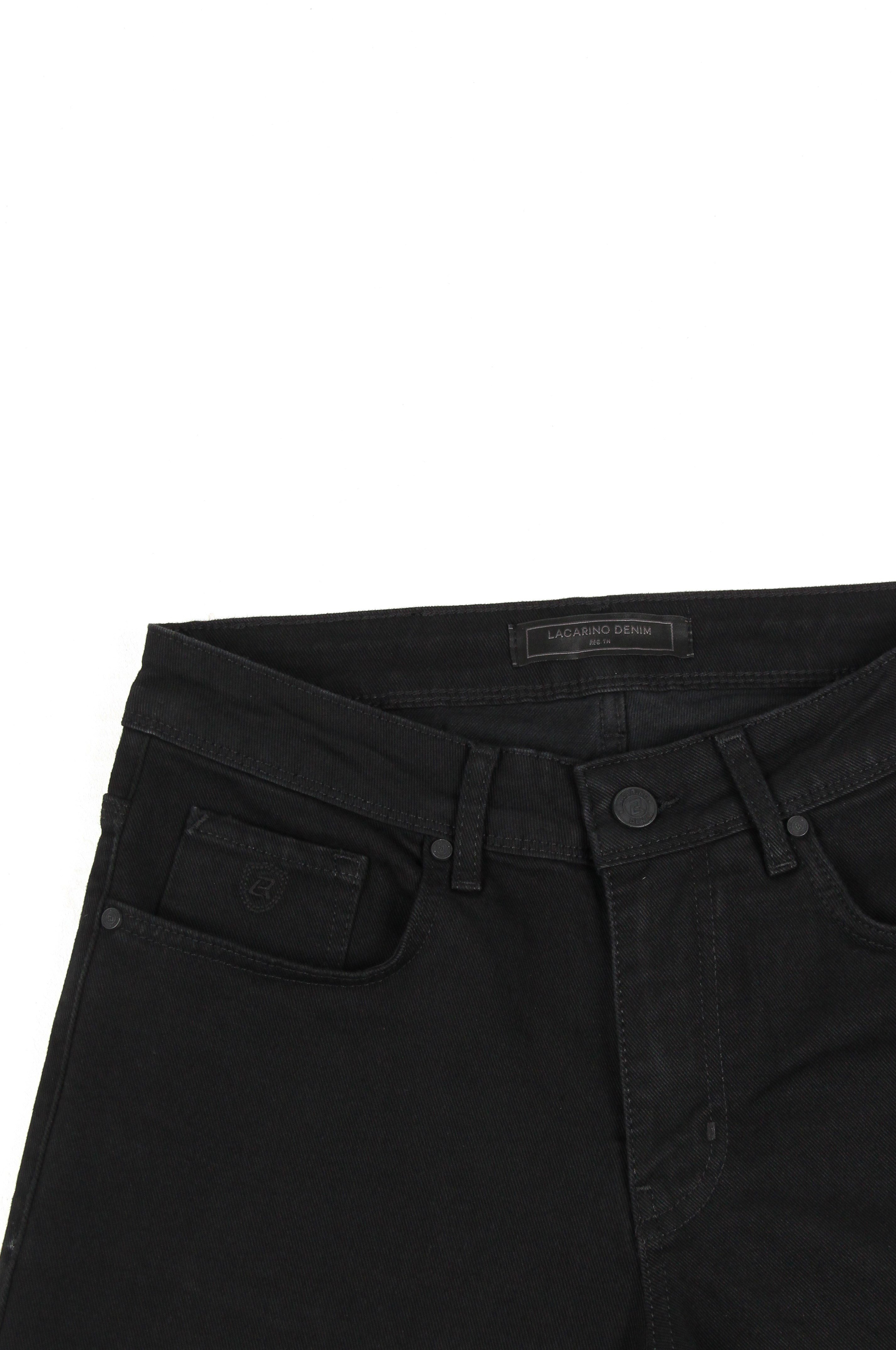LACARINOYüksek Bel Boru Paça Black Erkek Jean Pantolon 