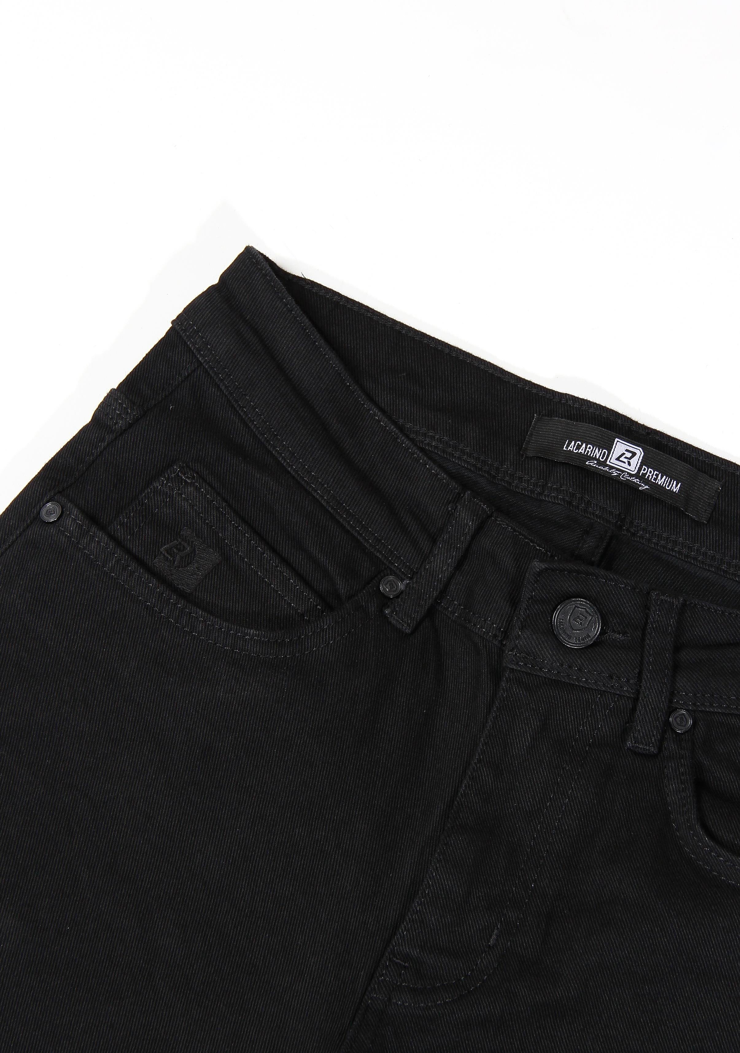 LACARINOYüksek Bel Dar Paça Black Jean Pantolon