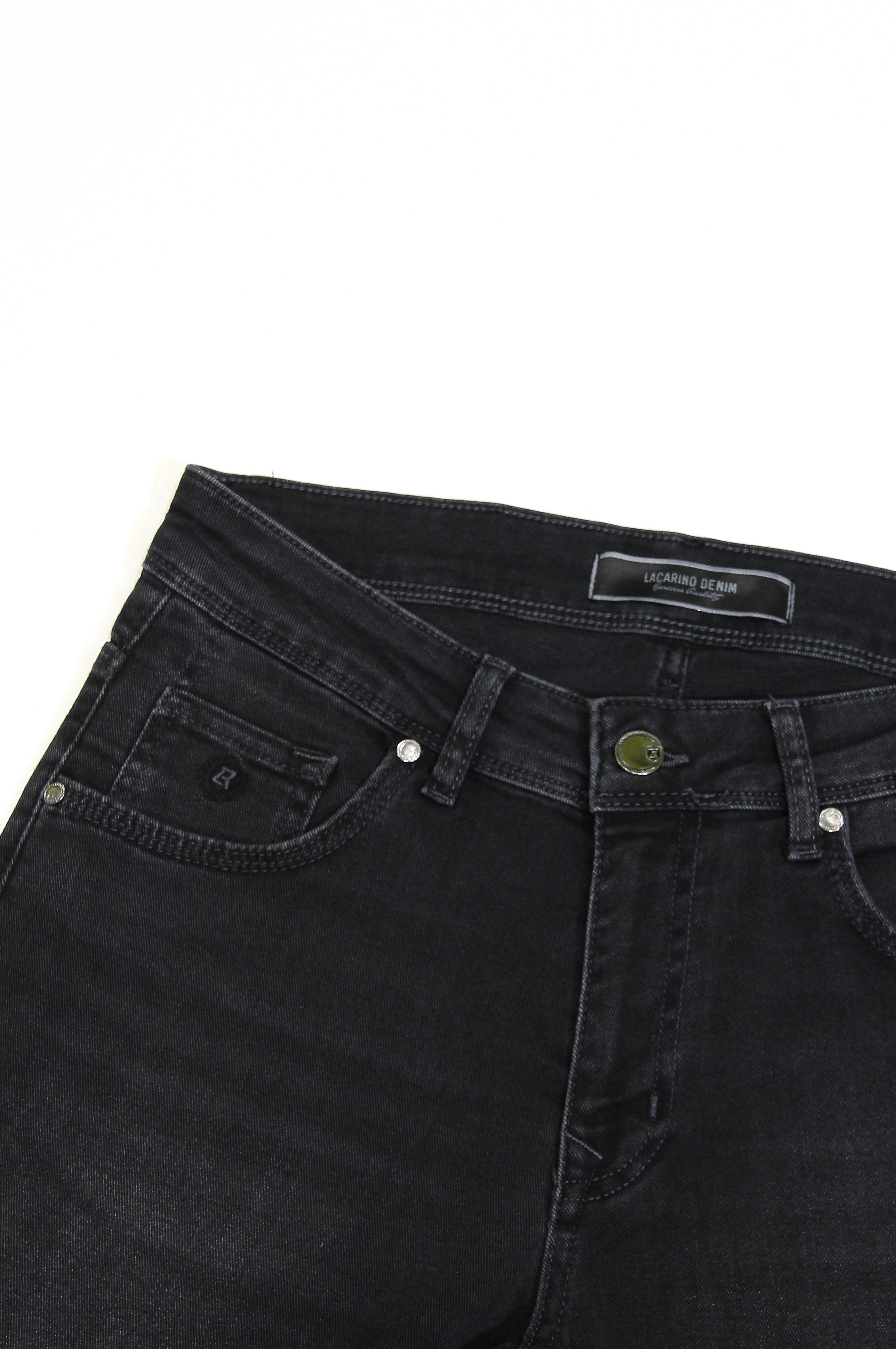 LACARINOYüksek Bel Dar Paça Ek Beden Füme Erkek Jean Pantolon