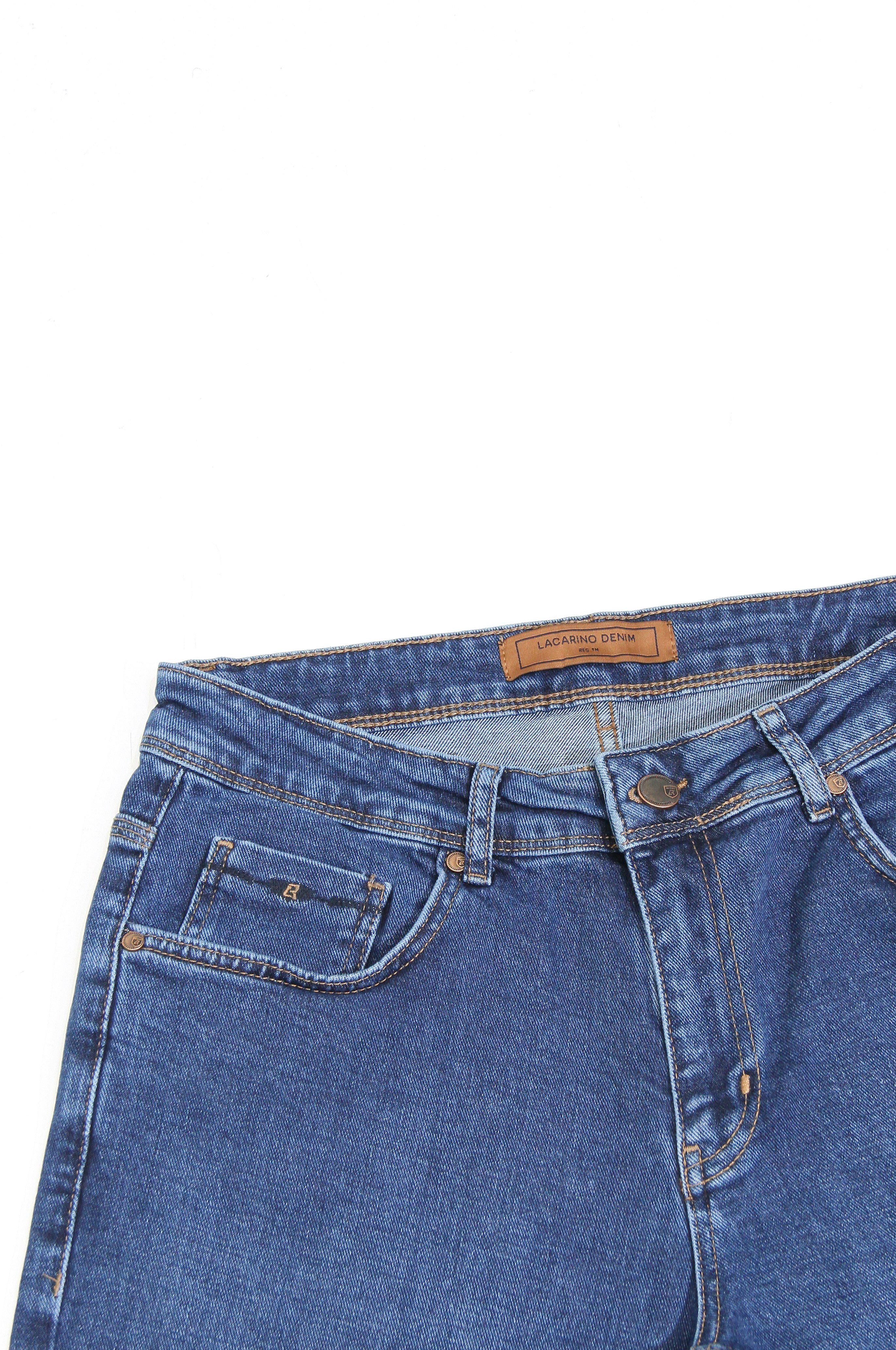 LACARINOYüksek Bel Dar Paça Ocean Blue Erkek Jean Pantolon 