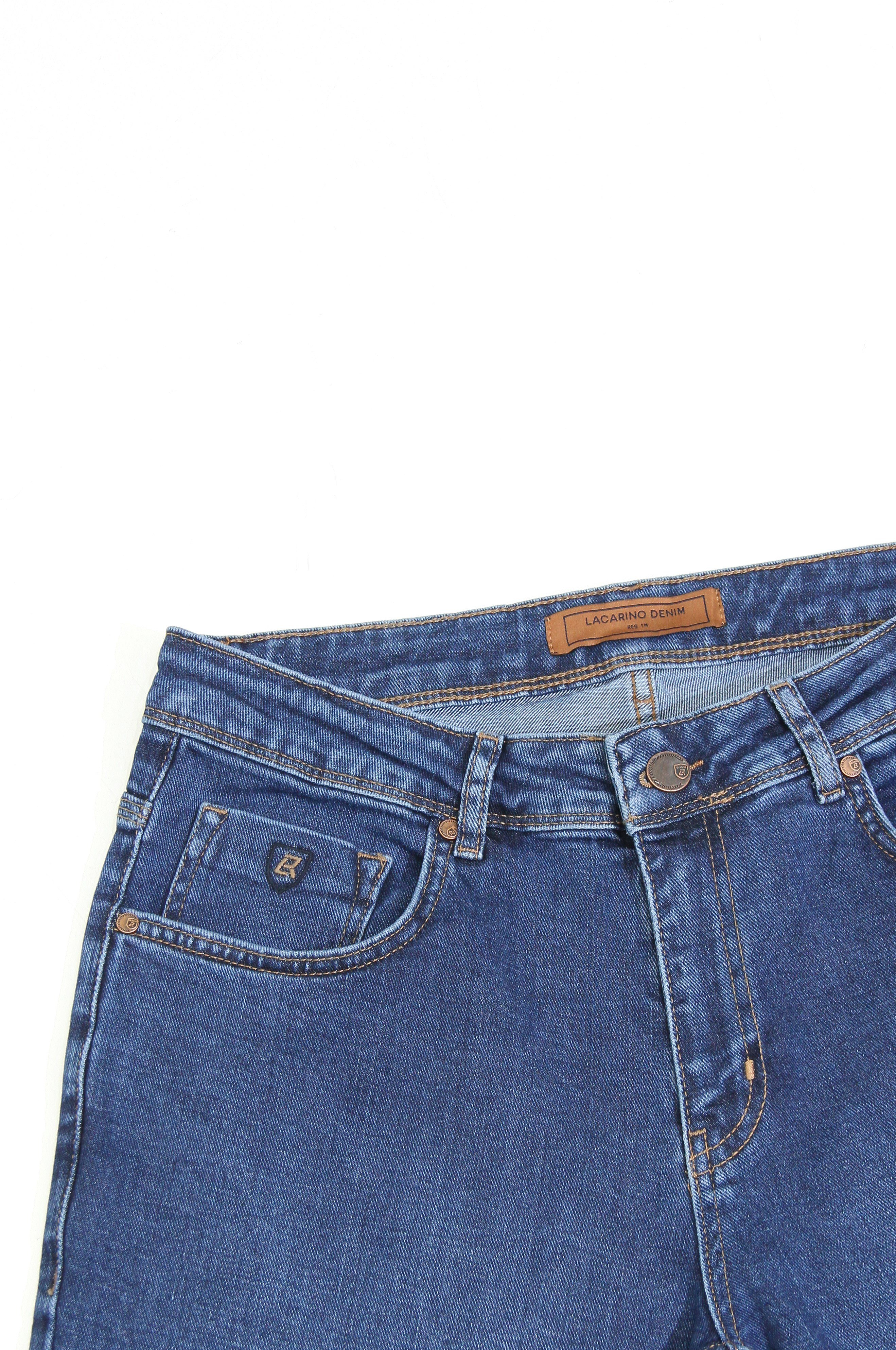 LACARINOYüksek Bel Dar Paça Ocean Blue Erkek Jean Pantolon 