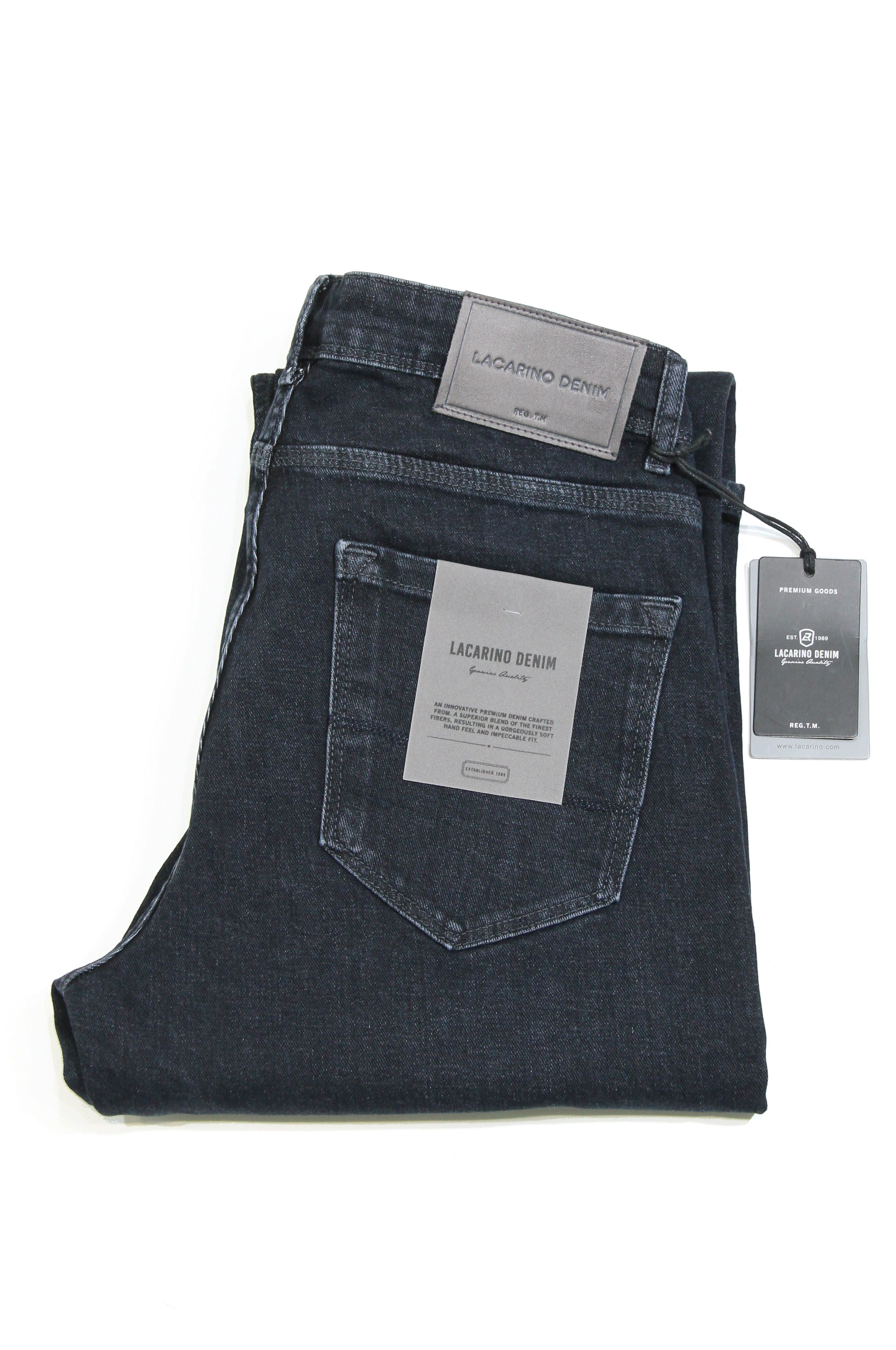LACARINOYüksek Bel Boru Paça  Ebony Black Jean Pantolon