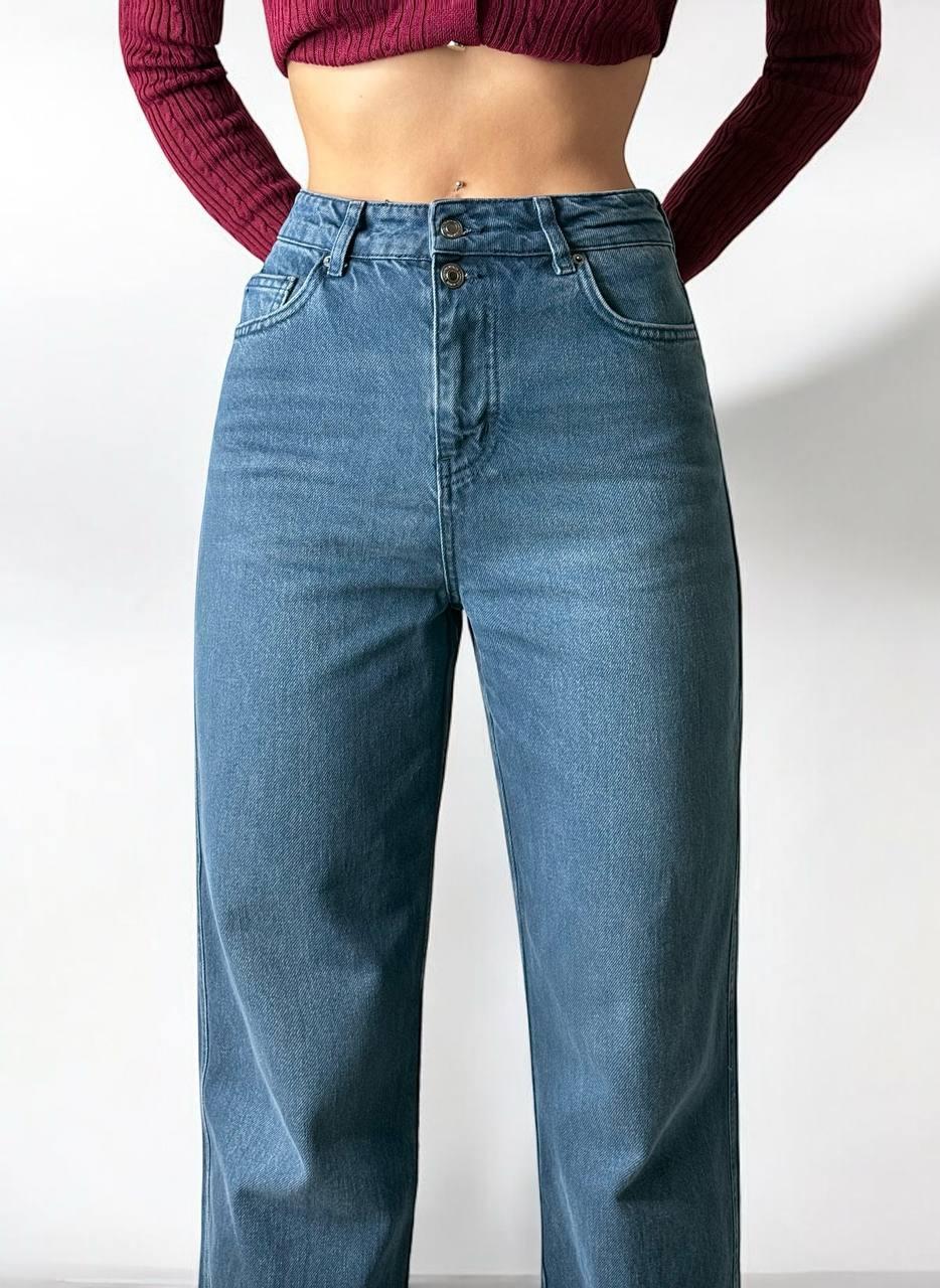 LACARINOYüksek Bel Normal Kalıp Mossy Jean Pantolon