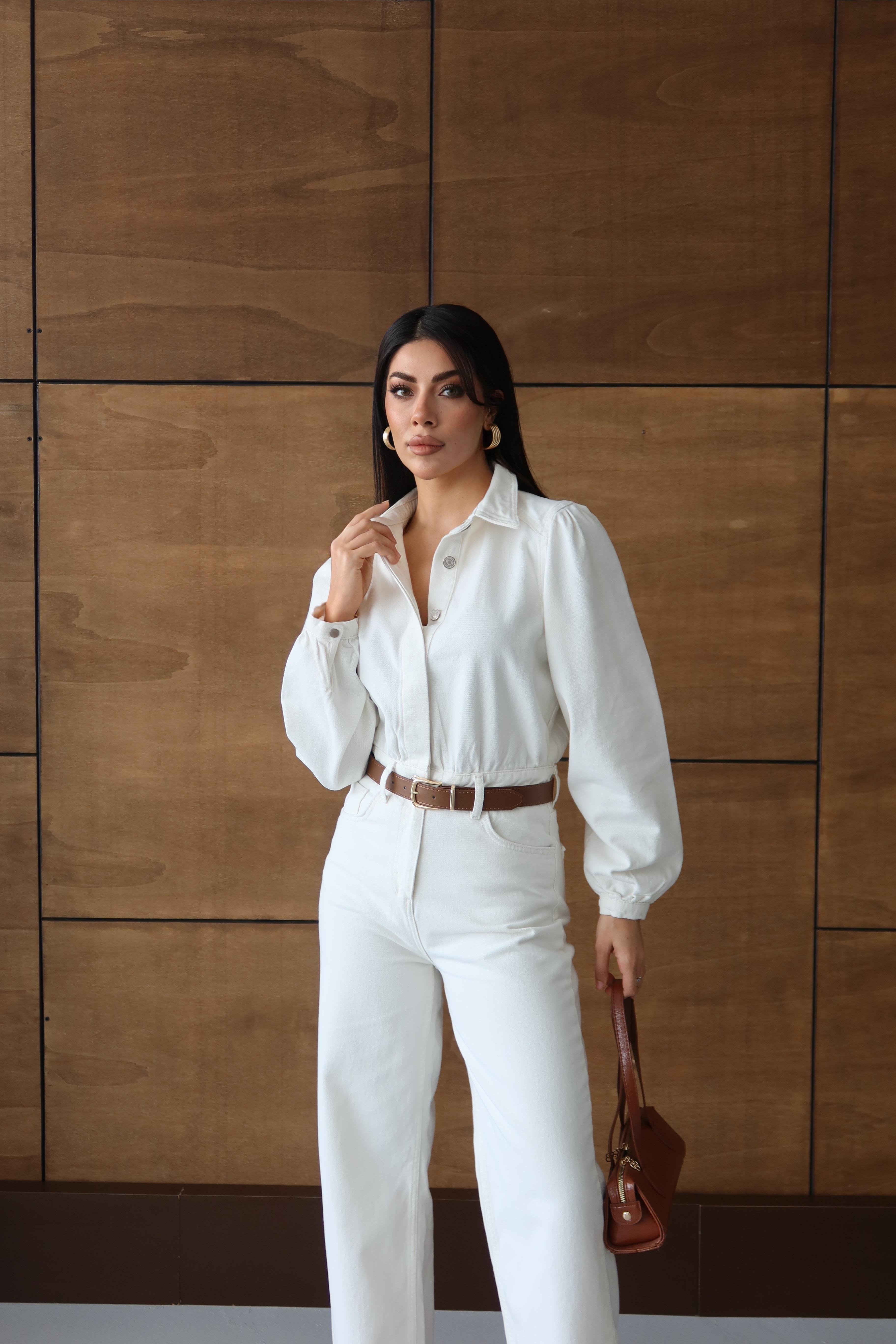 LACARINOKemer Detaylı Ekru Tulum