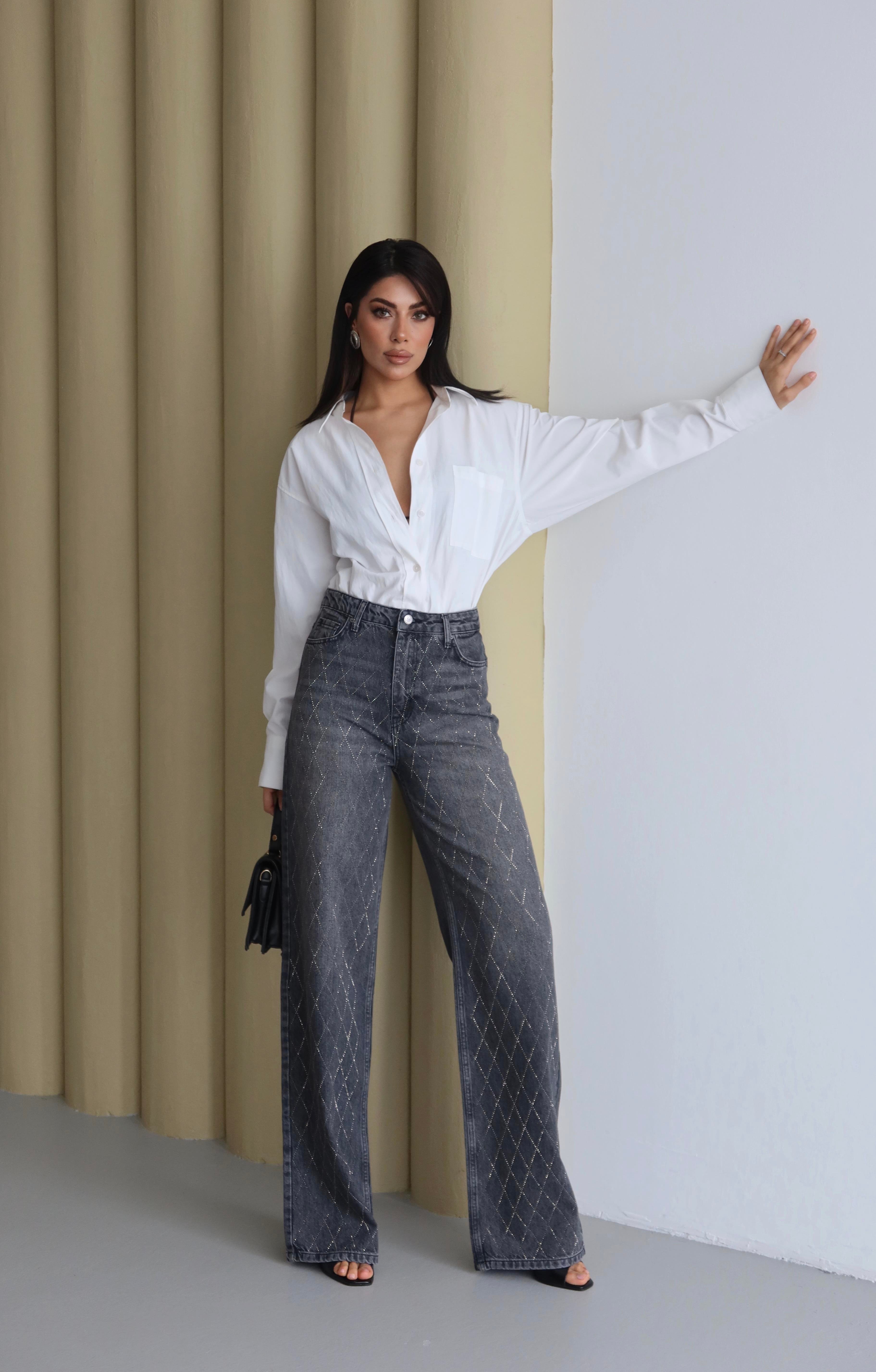 LACARINOBP ANTRASIT 34/42  BAKLAVA DESEN TASLI