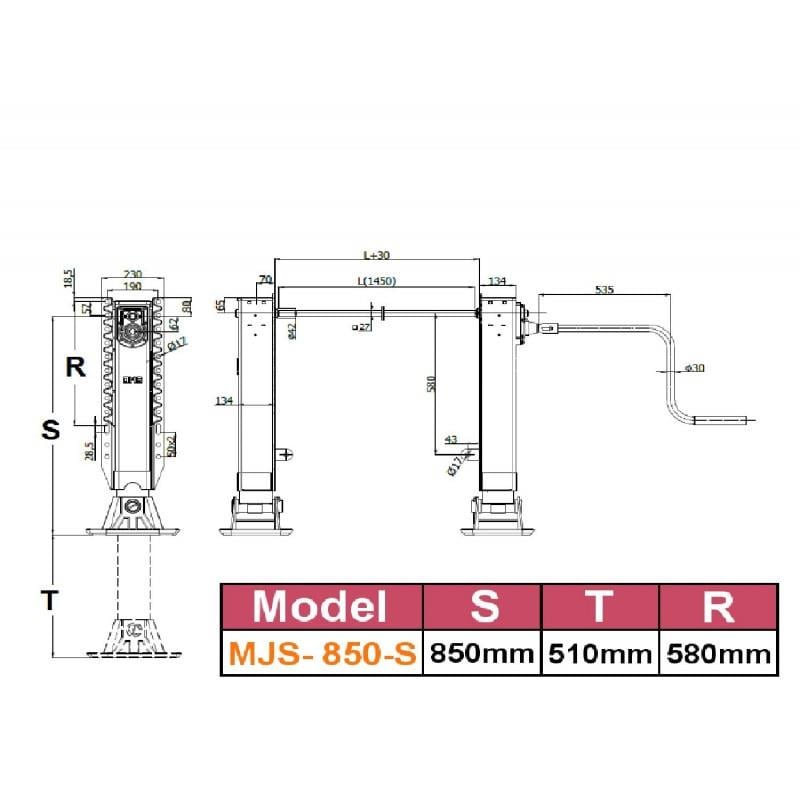 DORSE AYAĞI 850 LİK