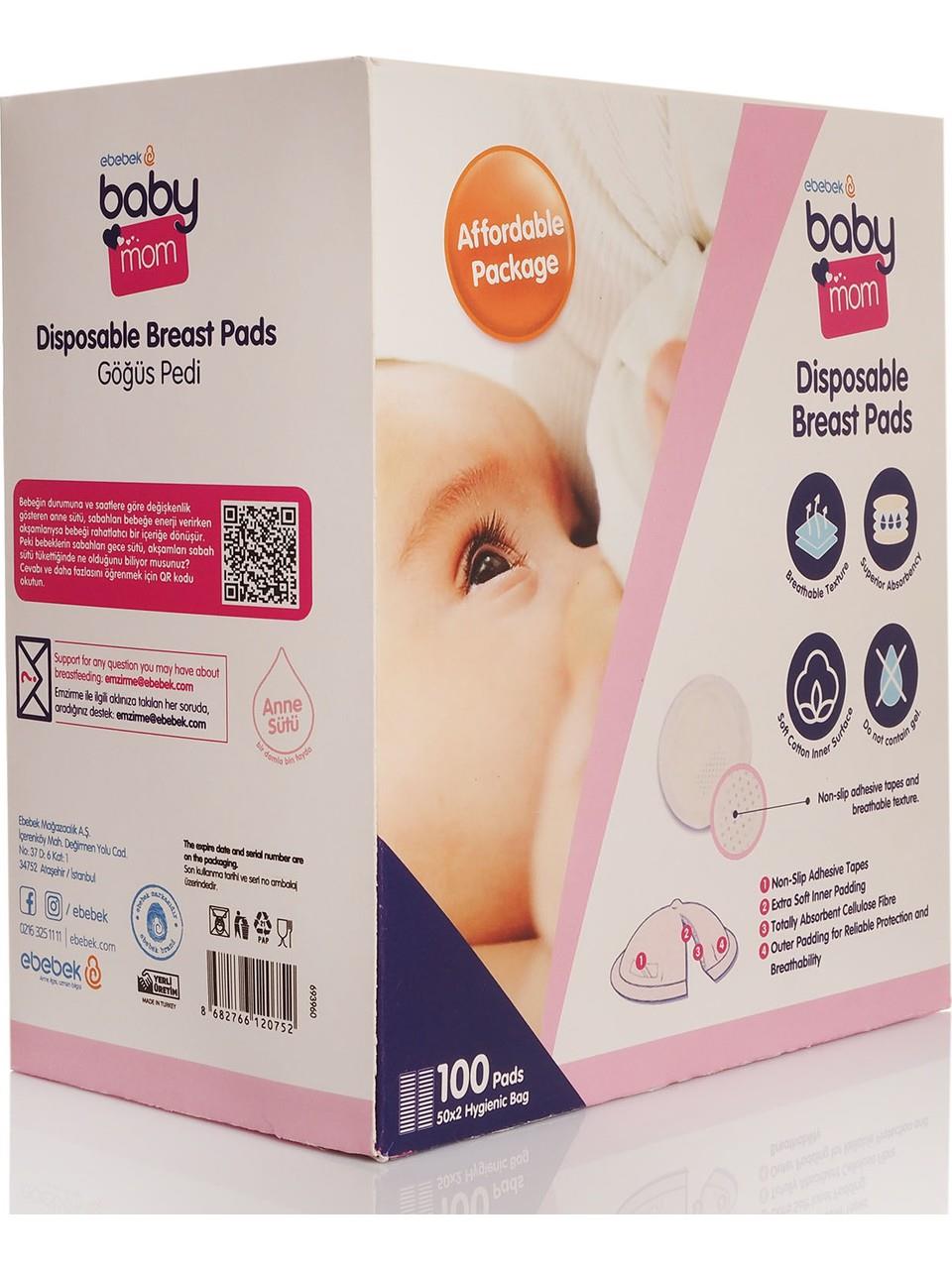 Baby Mom Göğüs Pedi 100LÜ - Avantaj Paket