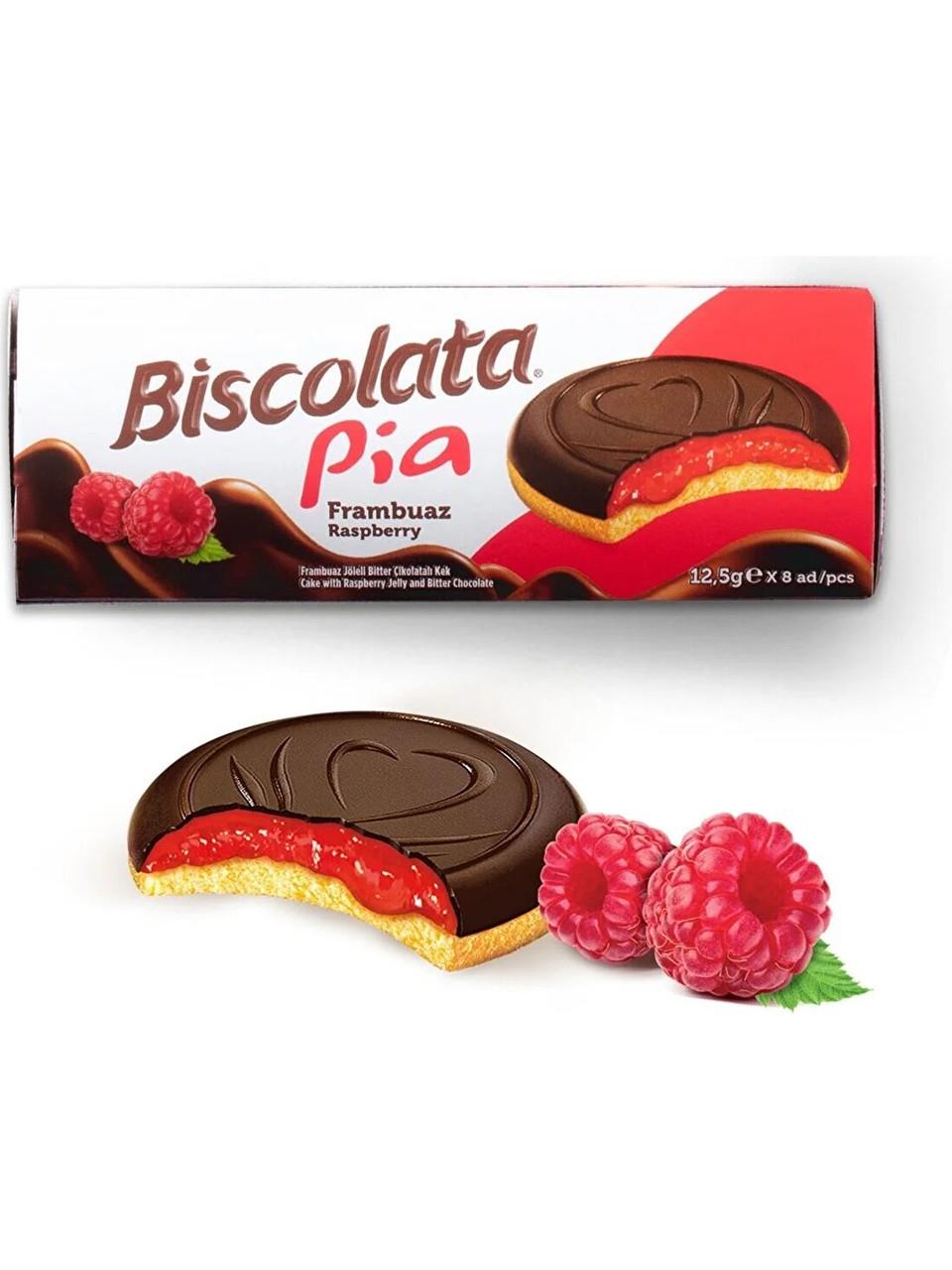 Biscolata Pia Frambuazlı 100 gr x 6 Adet