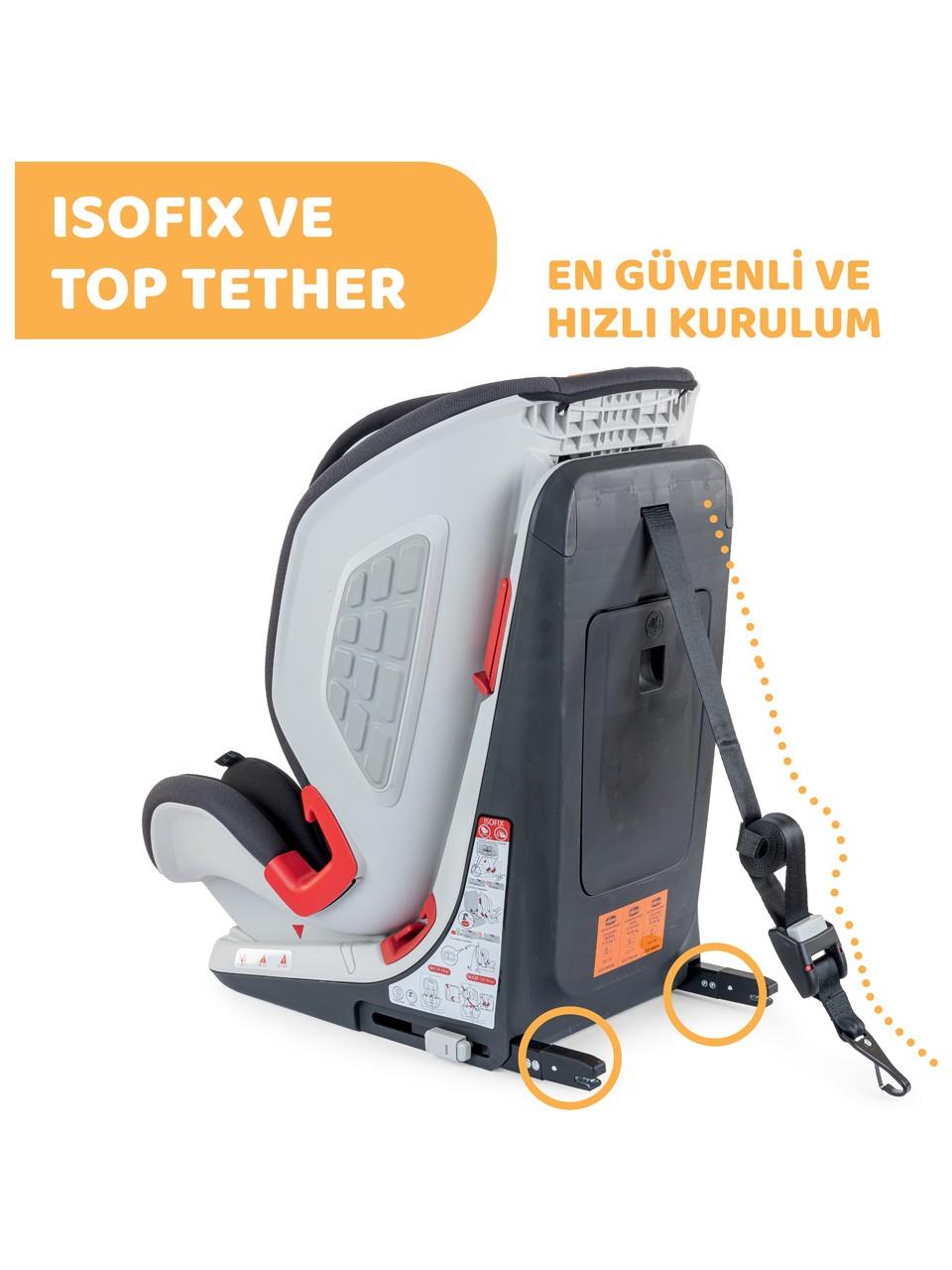 Chicco Youniverse Fix 1 2 3 Oto Koltuğu (9 - 36 kg) - Black
