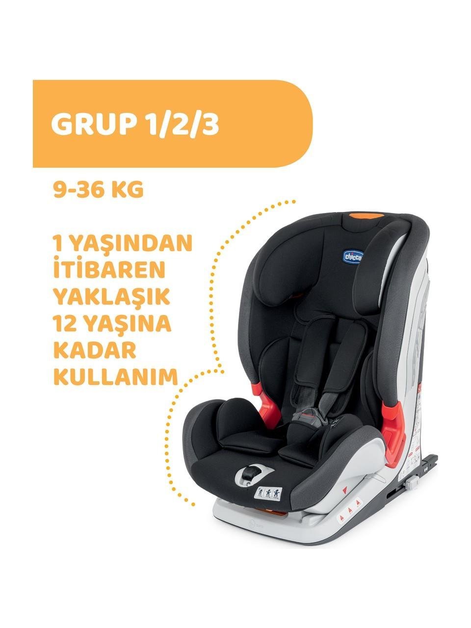 Chicco Youniverse Fix 1 2 3 Oto Koltuğu (9 - 36 kg) - Black