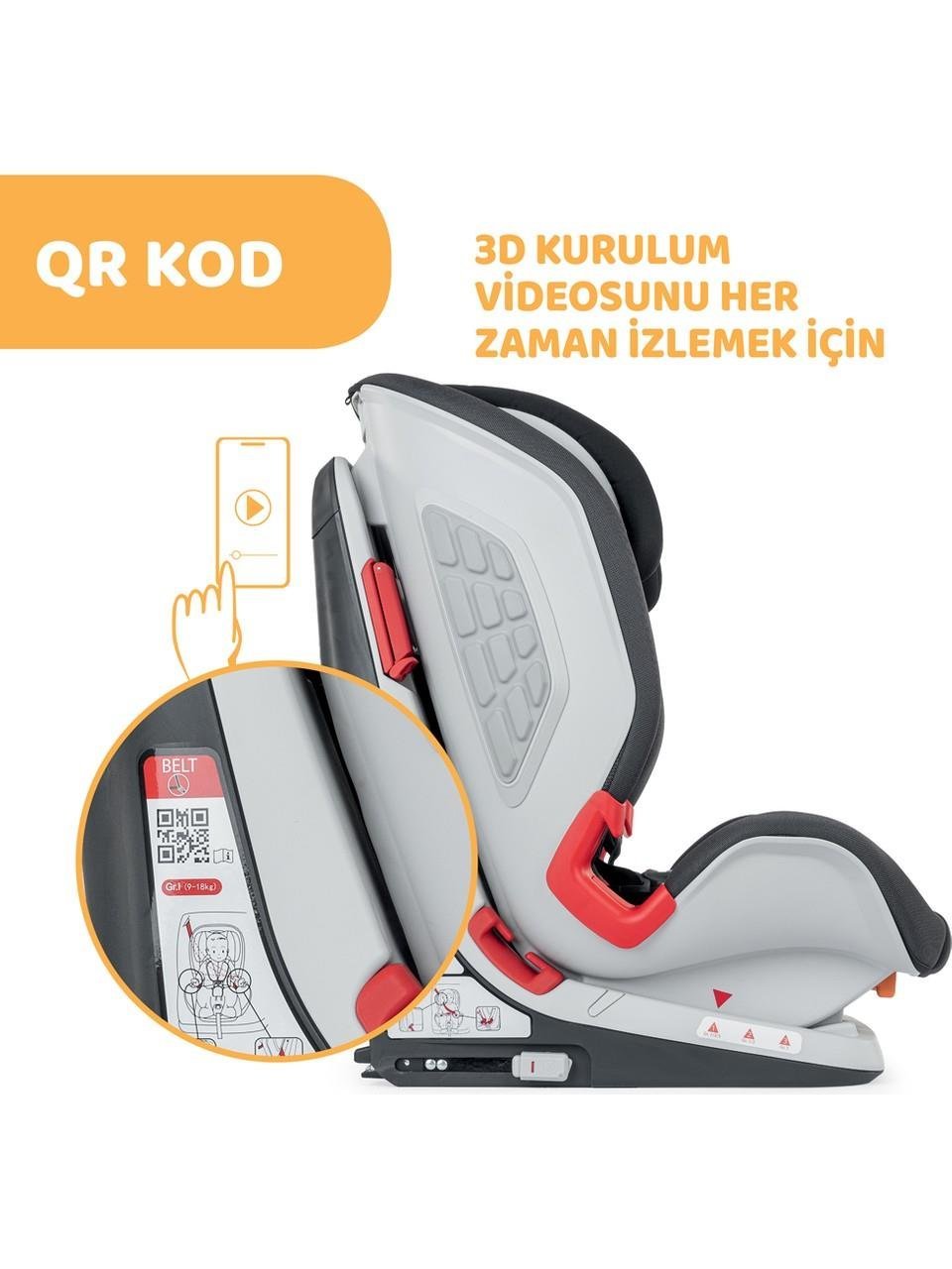 Chicco Youniverse Fix 1 2 3 Oto Koltuğu (9 - 36 kg) - Black