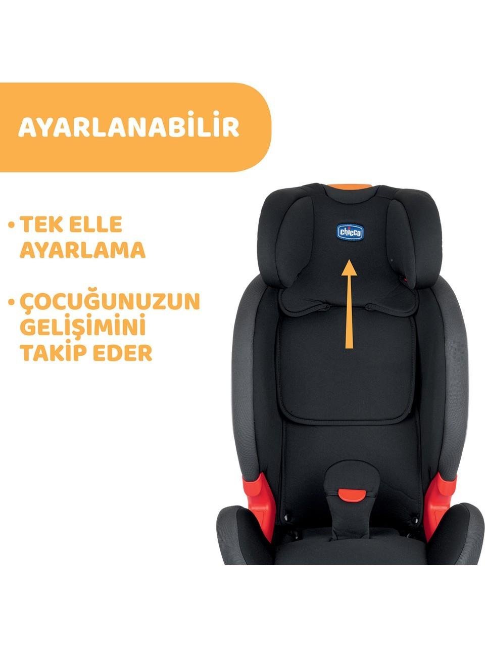 Chicco Youniverse Fix 1 2 3 Oto Koltuğu (9 - 36 kg) - Black