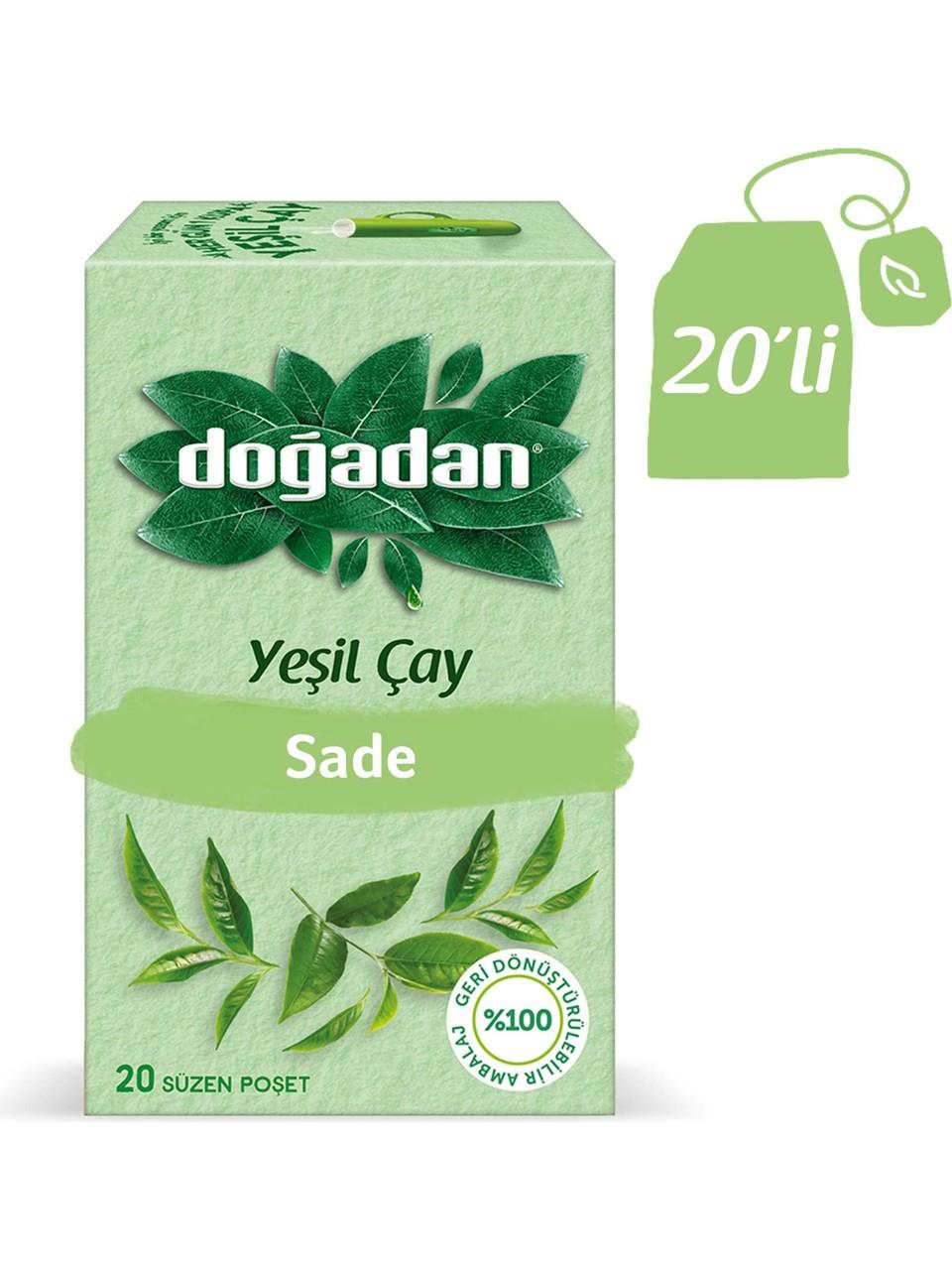 Doğadan Yeşil Çay Sade 20'li