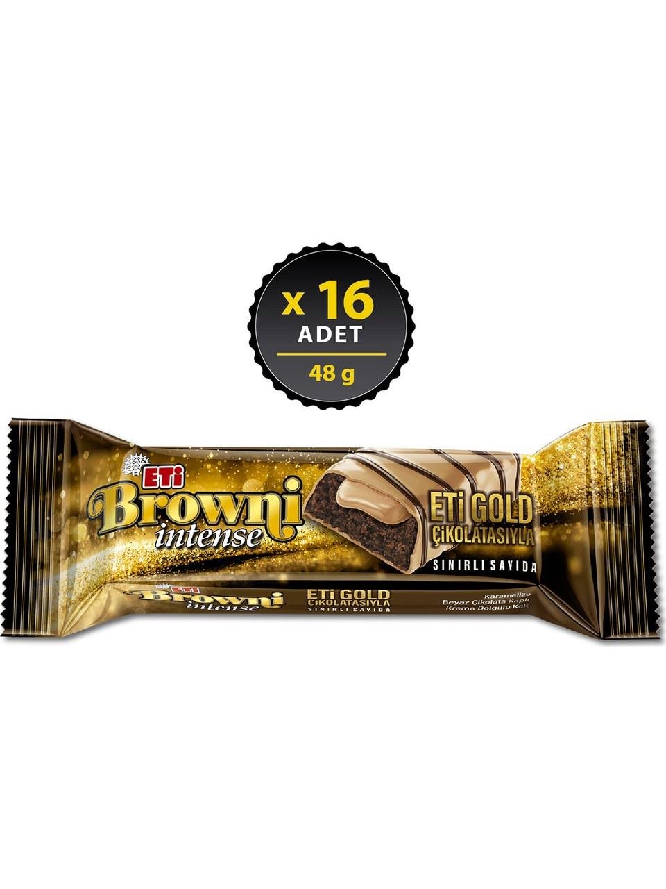 Eti Browni İntense Gold Çikolatalı Kek 48 gr x 16 Adet
