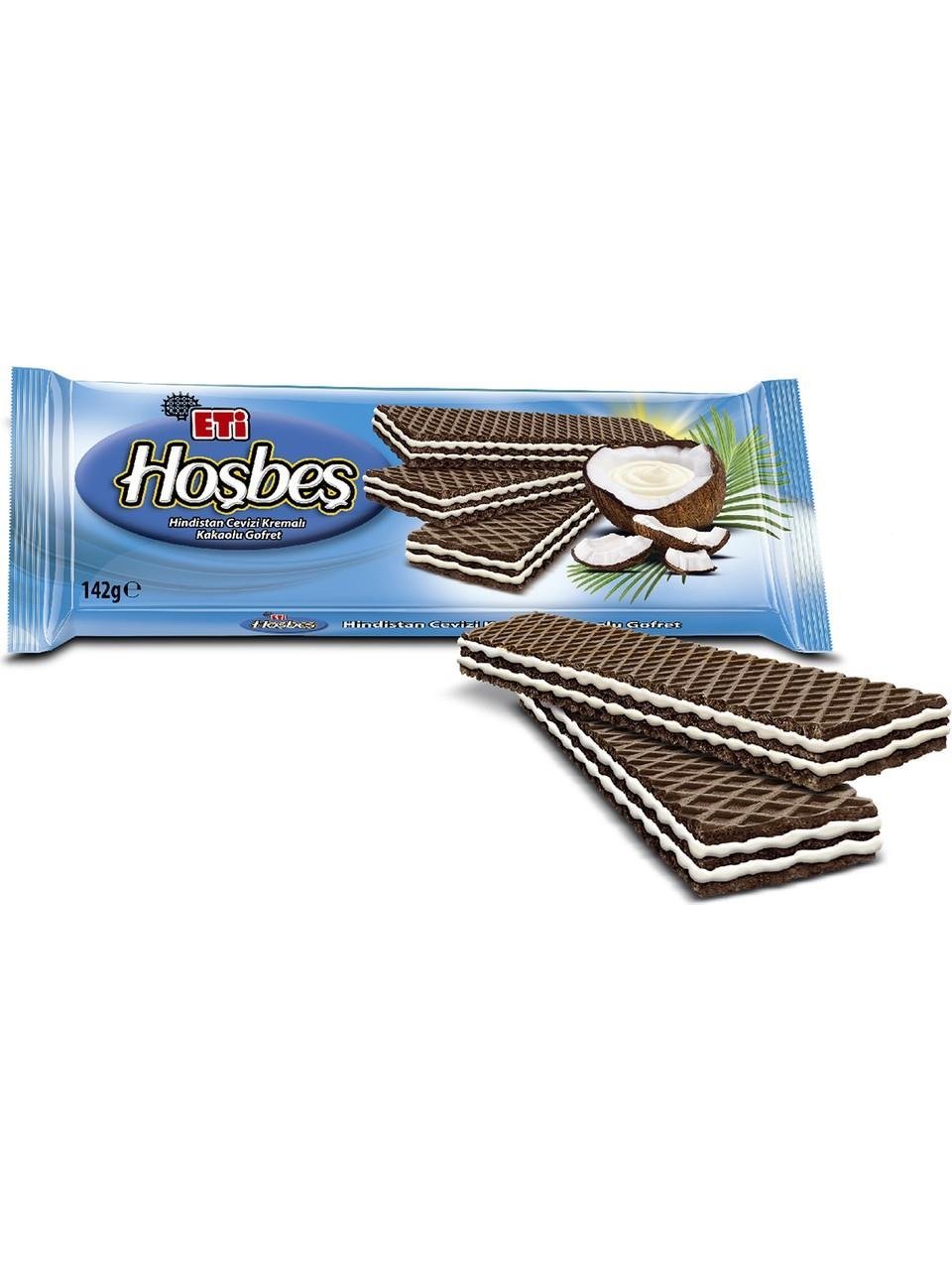 Eti Hoşbeş Hindistan Cevizi Kremali Gofret 142 g x 20 Adet