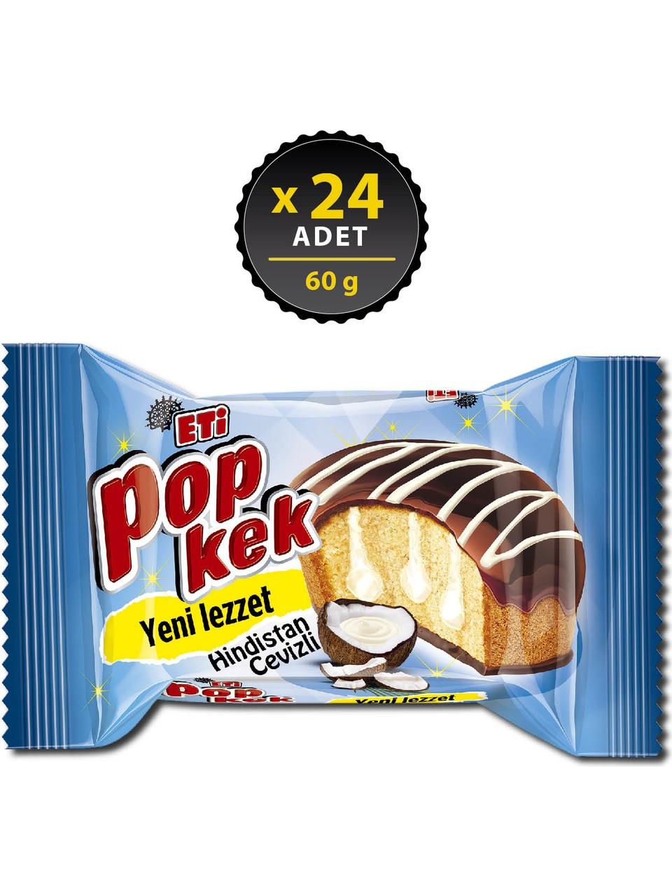 Eti Popkek Hindistan Cevizli Kek 60 gr x 24 Adet