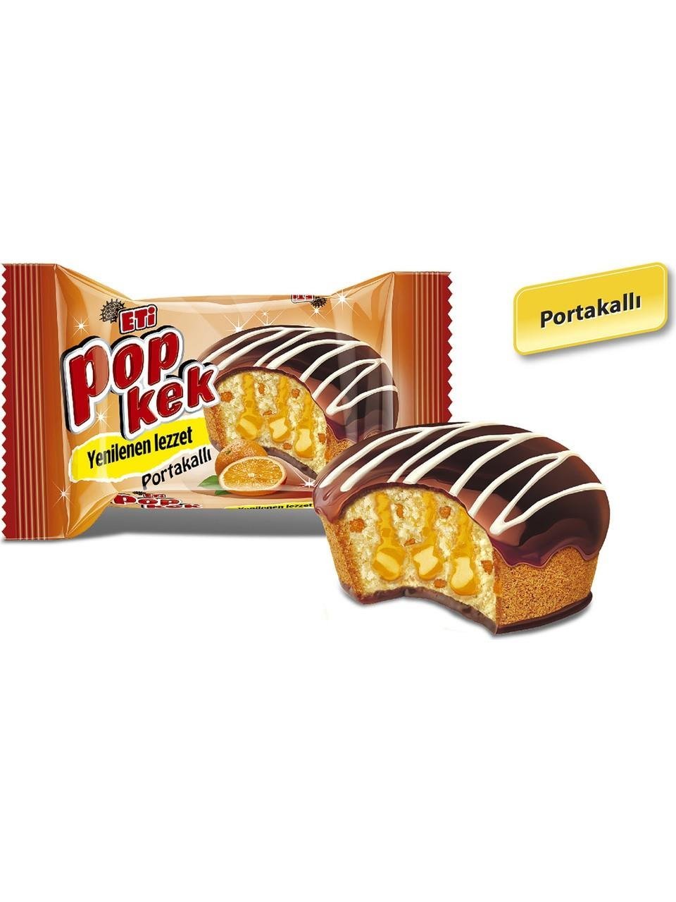 Eti Popkek Portakallı Kek 60 gr x 24 Adet