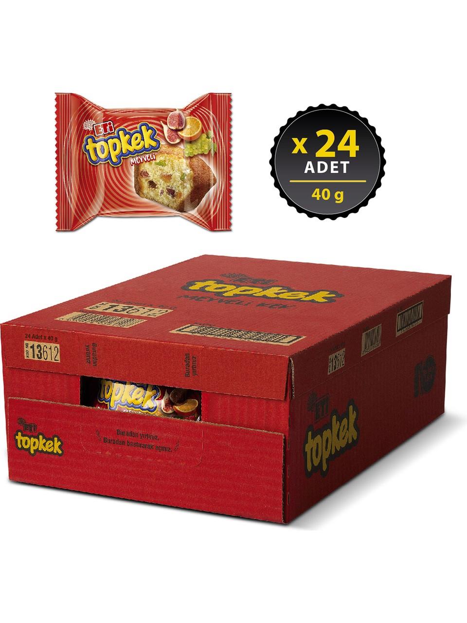 Eti Topkek Meyveli Kek 40 gr x 24 Adet