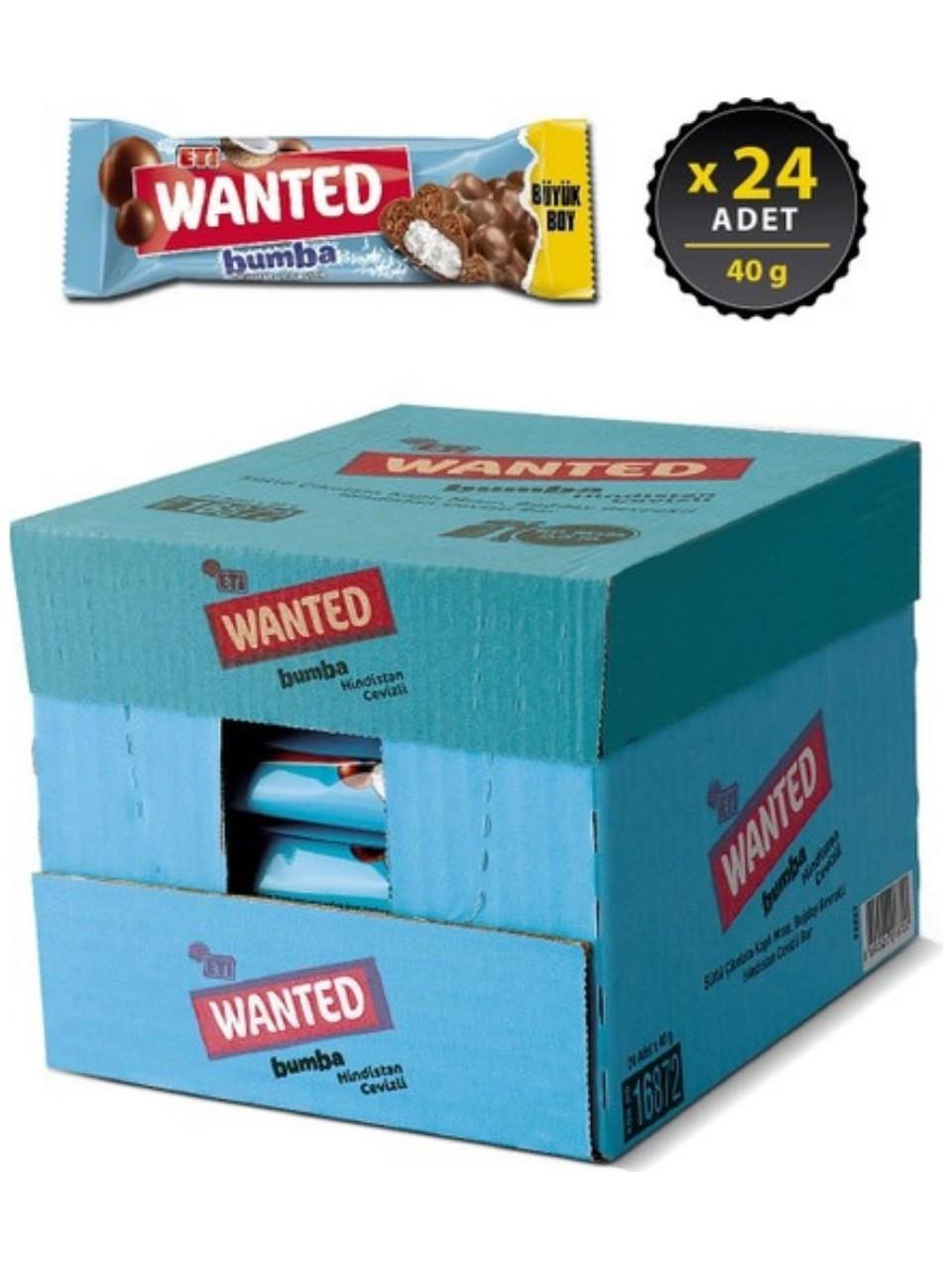 Eti Wanted Bumba Hindistan Cevizli 24 x 20 gr
