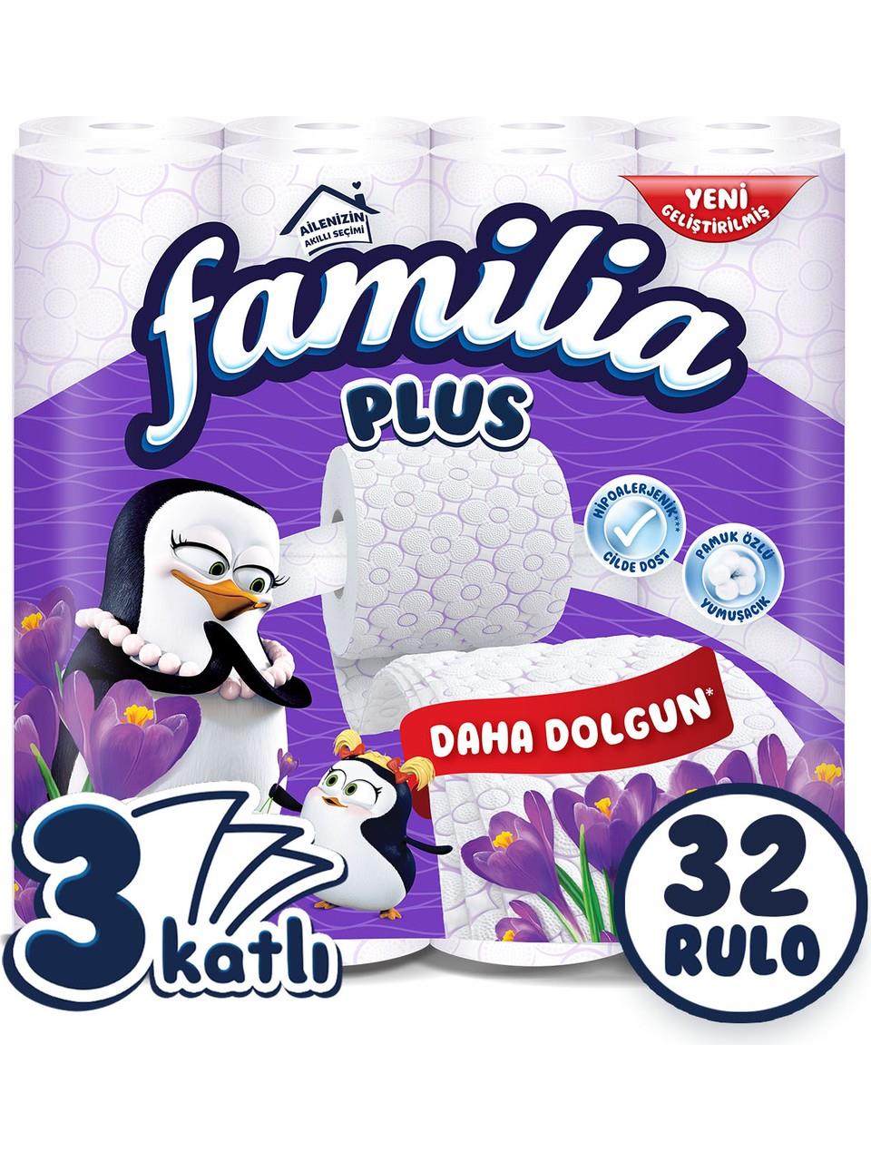 Familia Plus Parfümlü Tuvalet Kağıdı 32'li (Sihirli Çiçekler Kokulu)